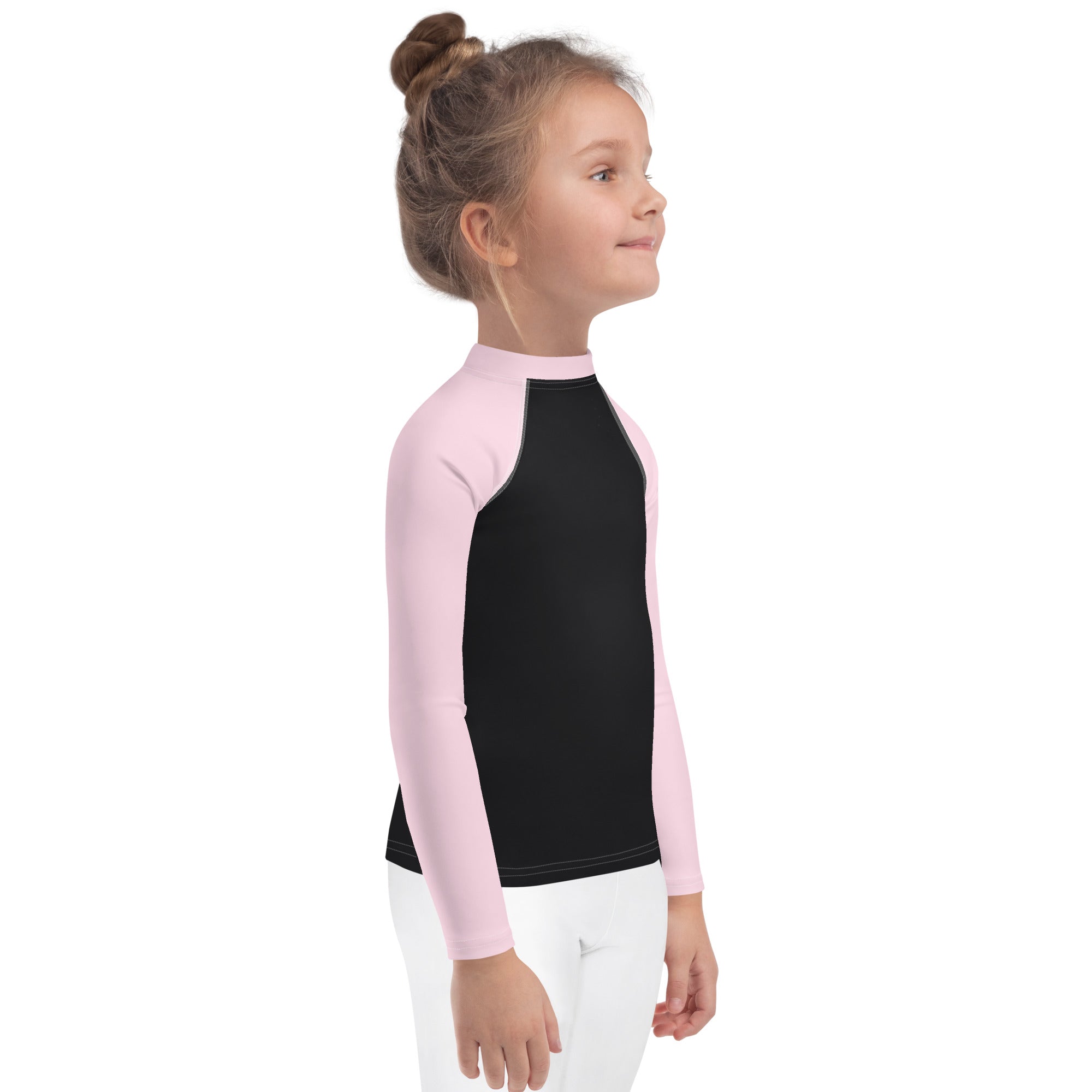 Kids Rash Guard Pink And Black