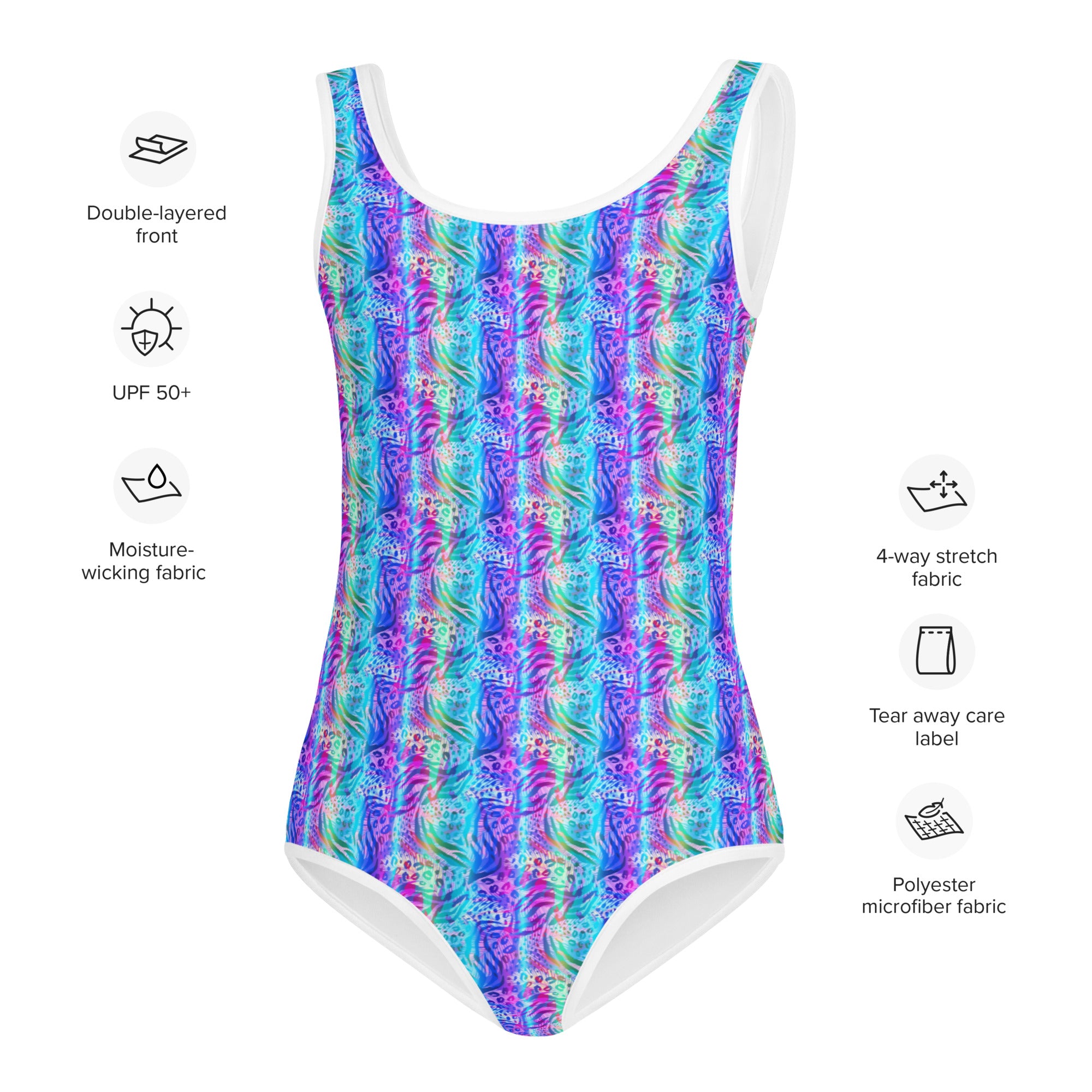 Kids Swimsuit Animal print summer Blue
