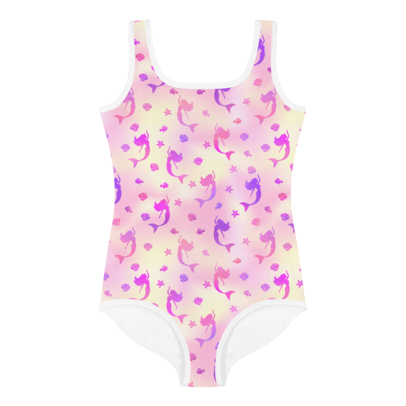 Kids Swimsuit Mermaid Pink and Blue