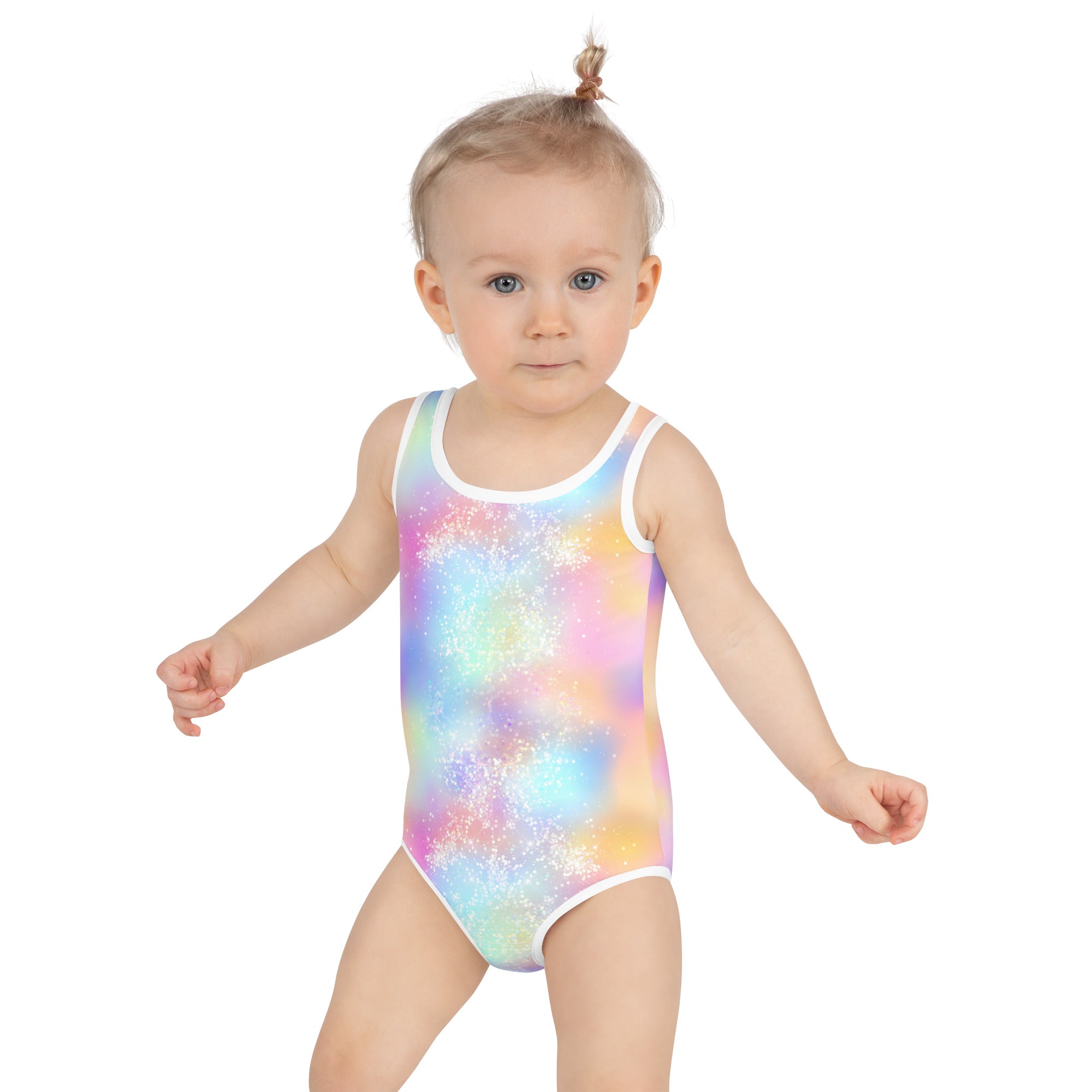 Kids Swimsuit Multi colour and sparkles