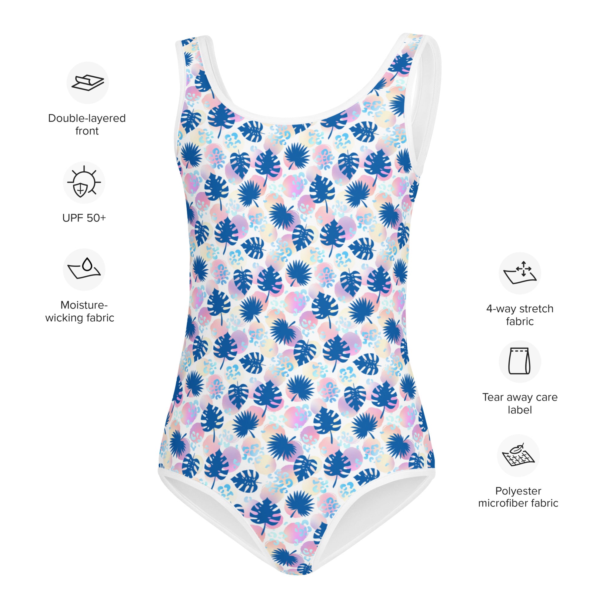 Kids Swimsuit Summer Palm leafs