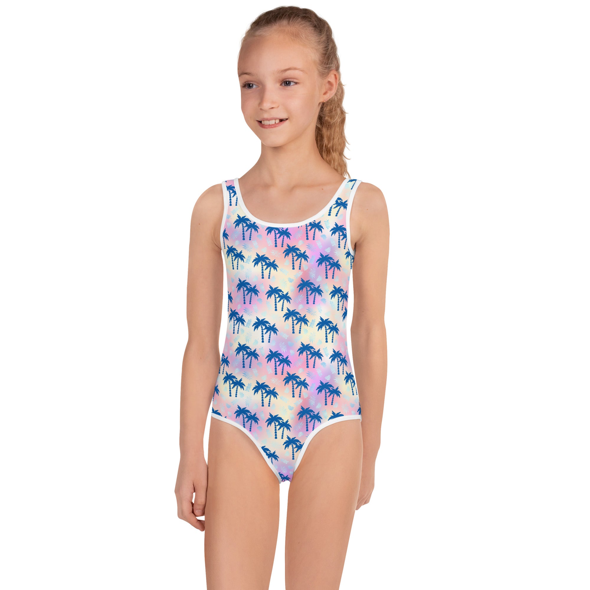 Kids Swimsuit Summer Palm trees