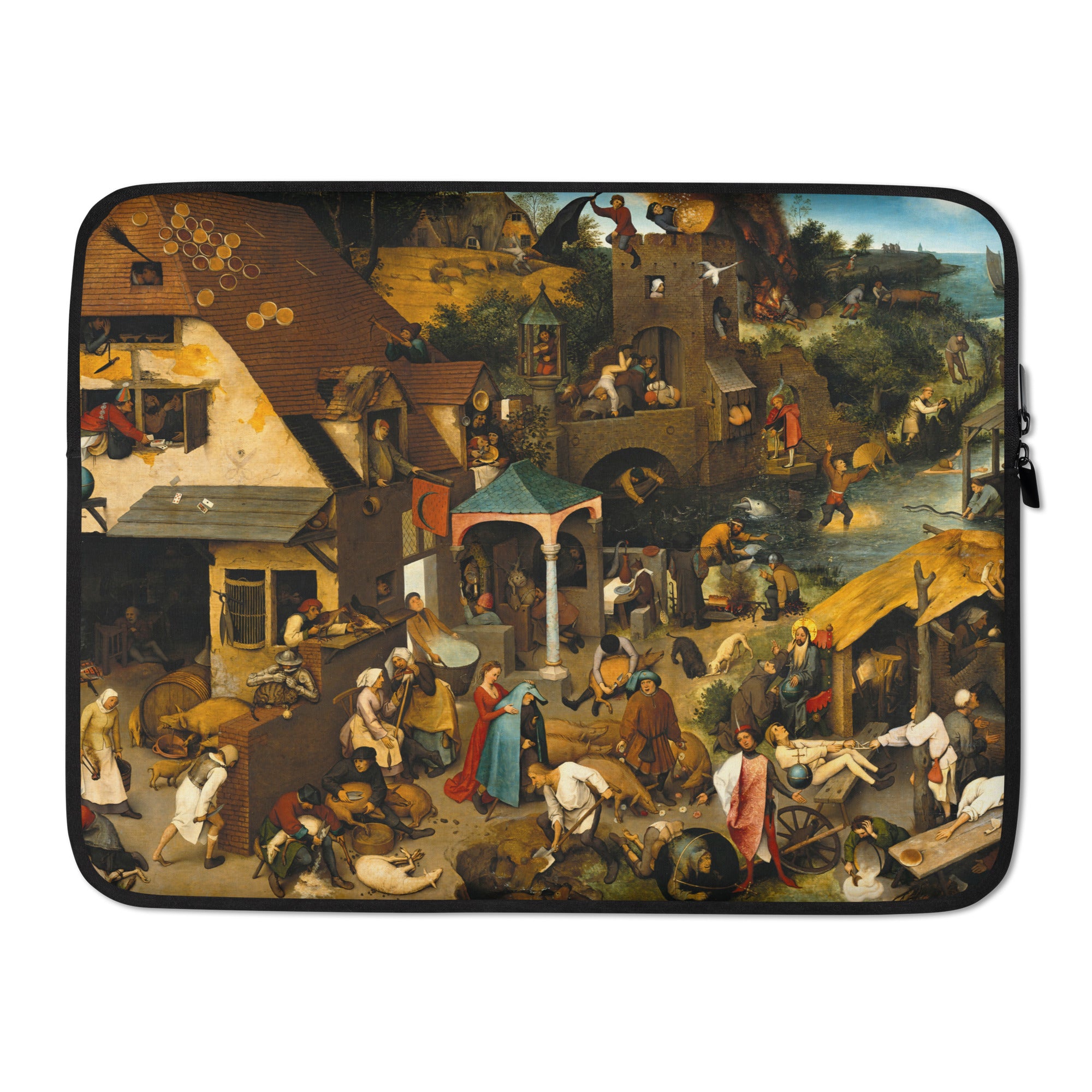 Laptop Sleeve Pieter Bruegel the Elder Netherlandish Proverbs