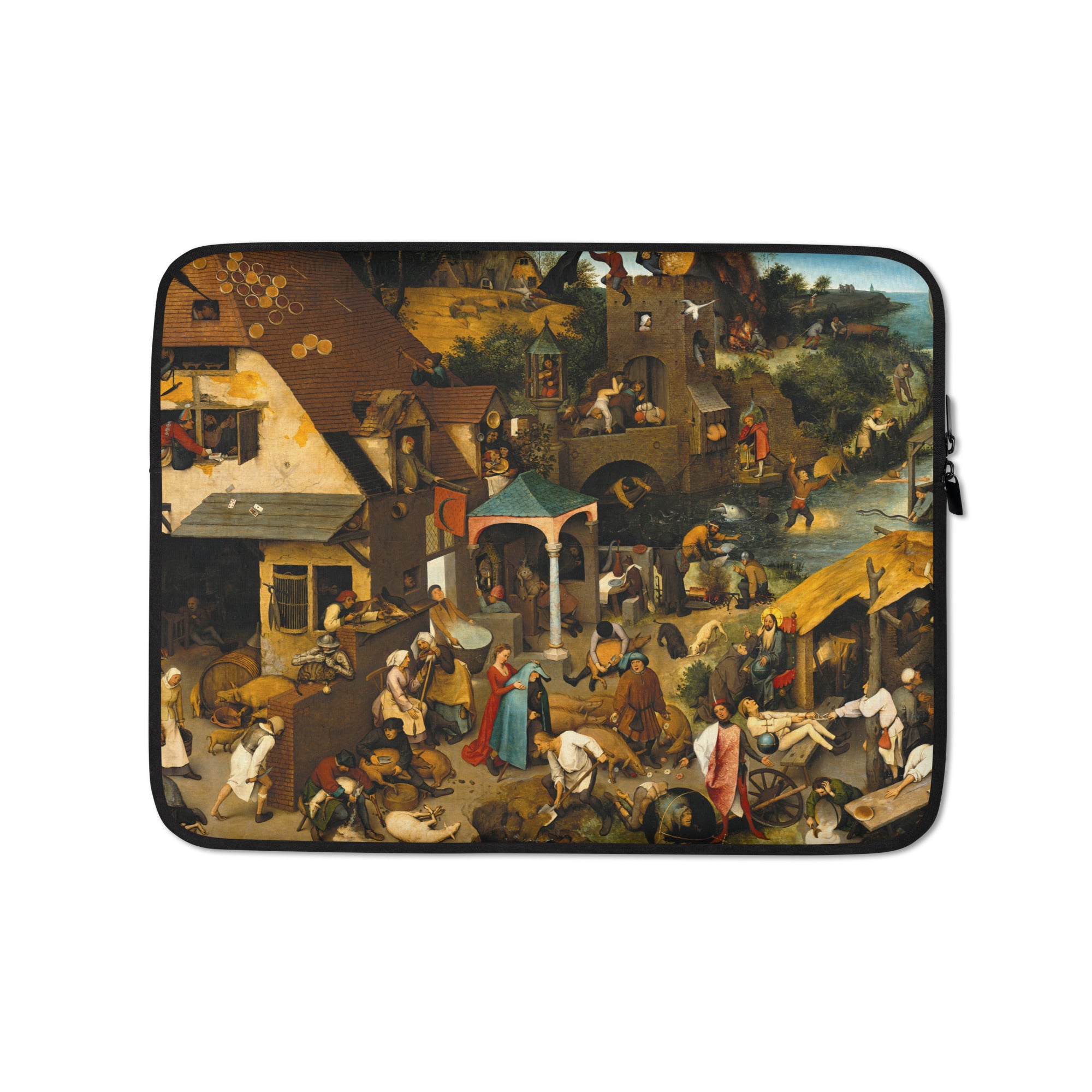 Laptop Sleeve Pieter Bruegel the Elder Netherlandish Proverbs