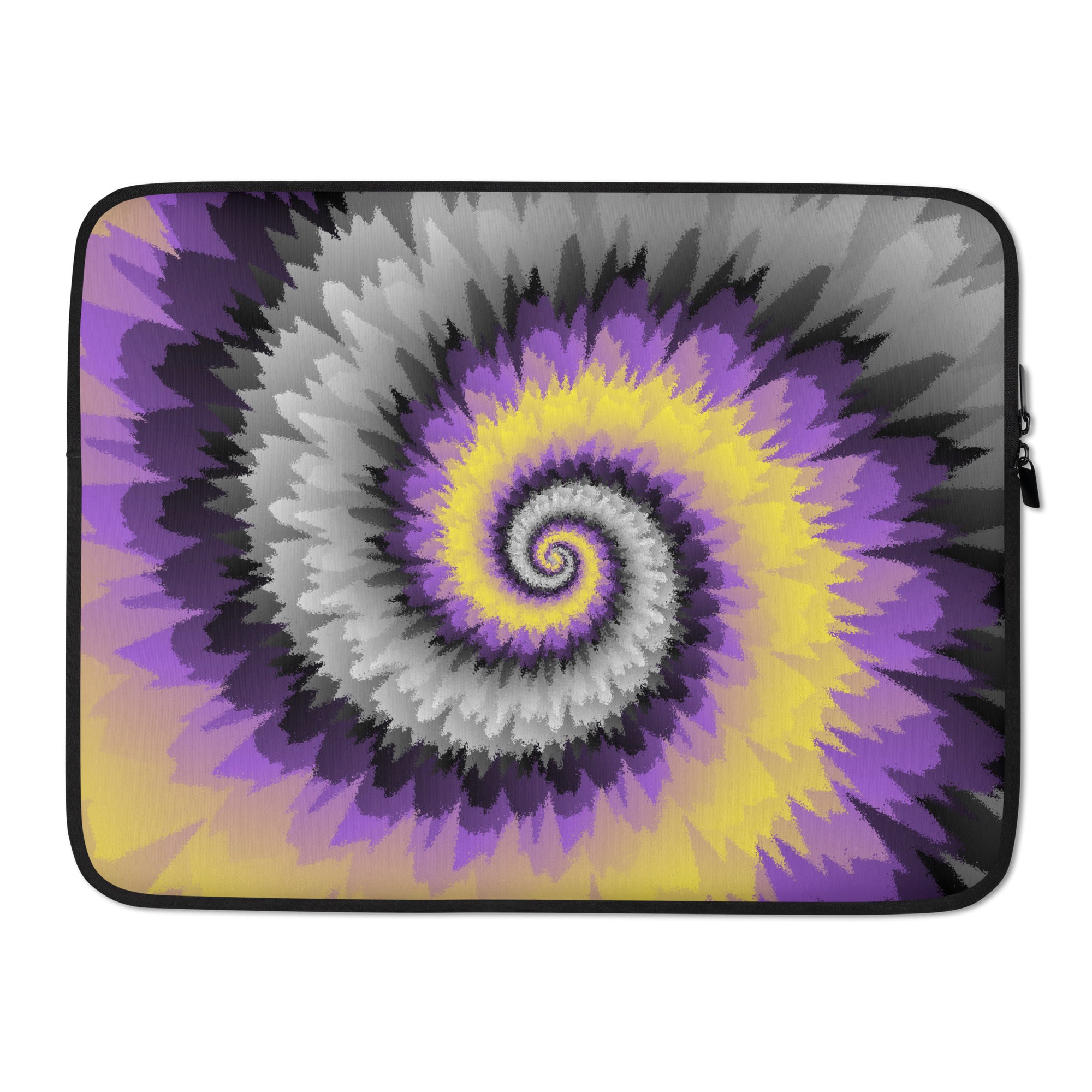 Laptop Sleeve Tie Dye Spiral Nonbinary