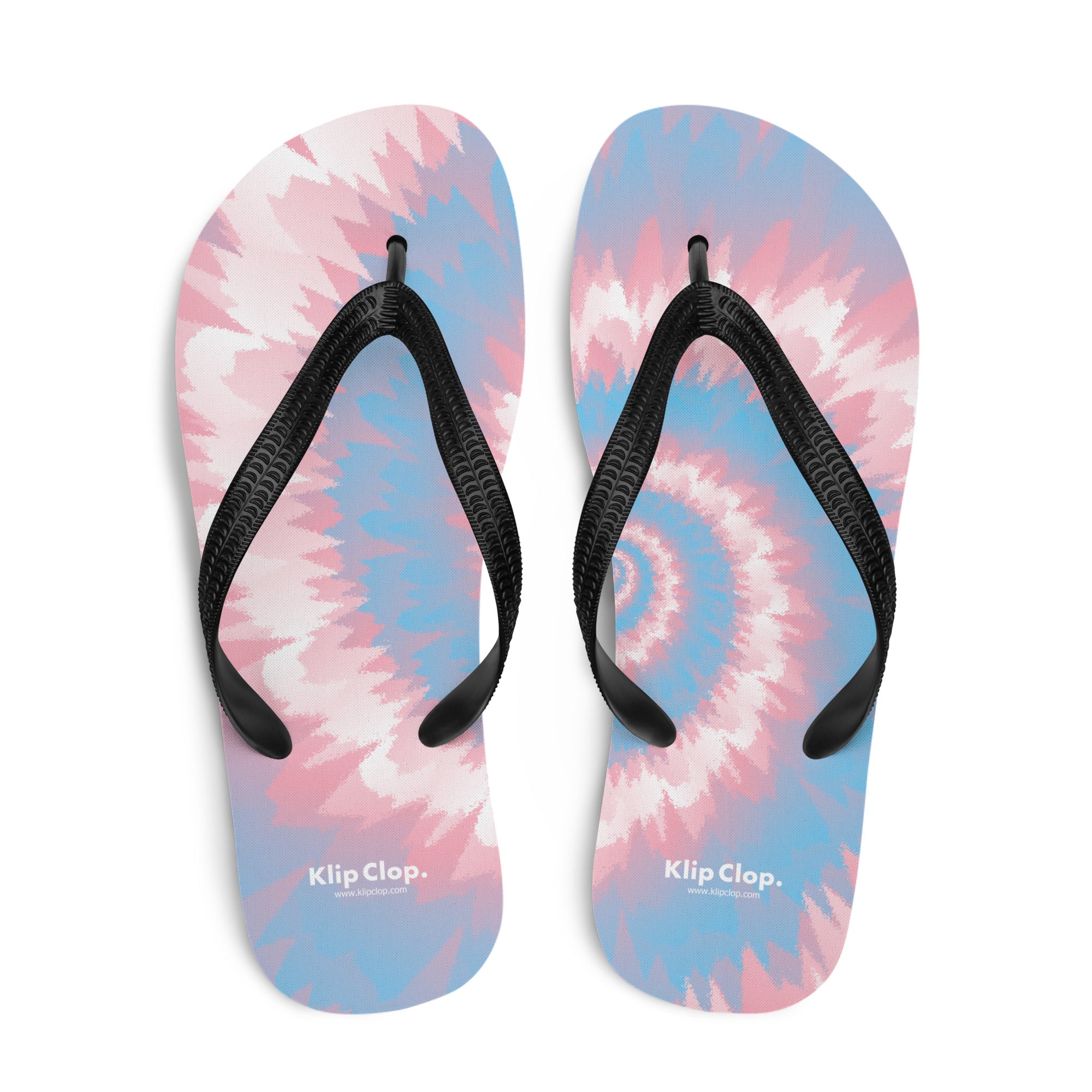 Flip Flops Tie Dye Spiral Transgender