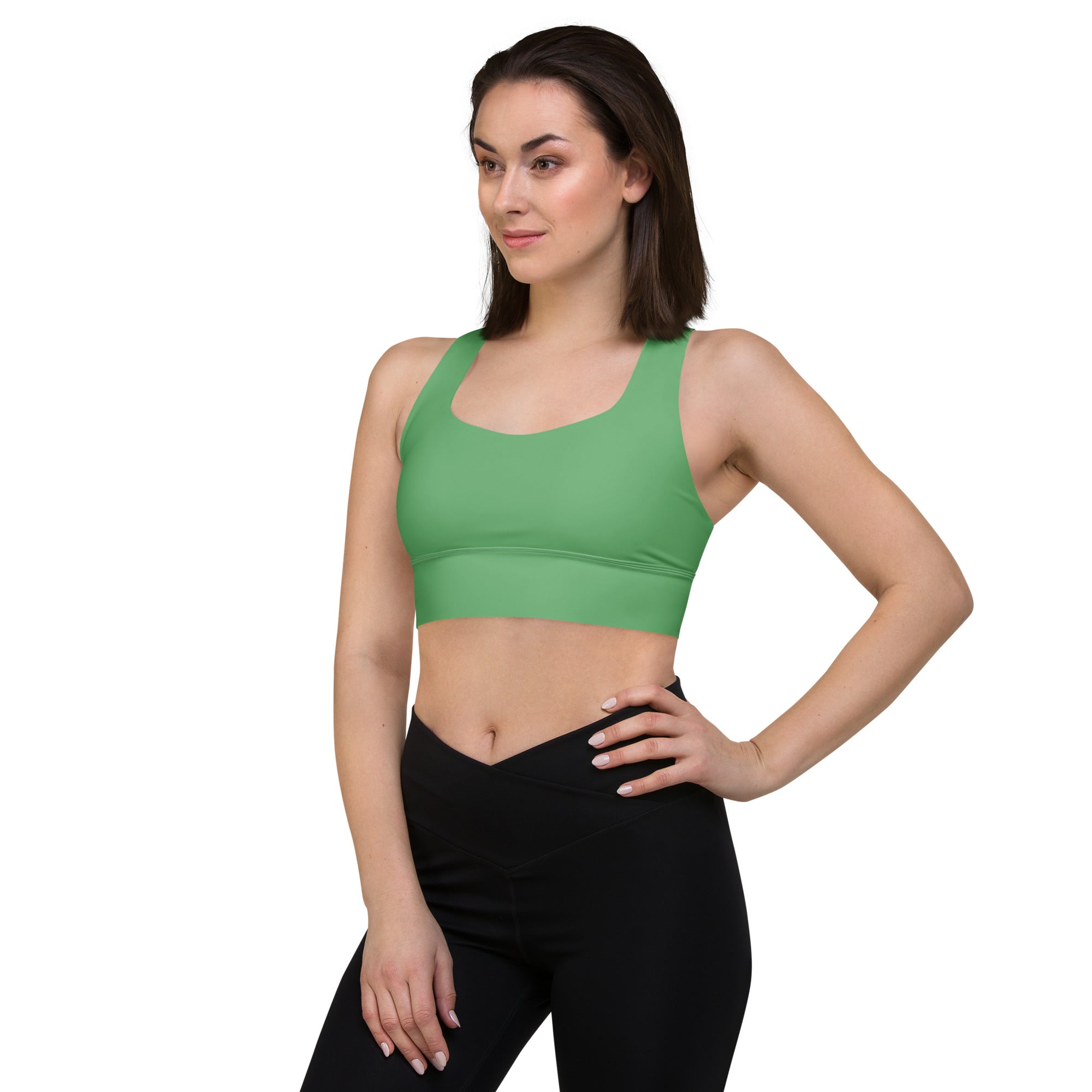 Longline sports bra Bay Leaf