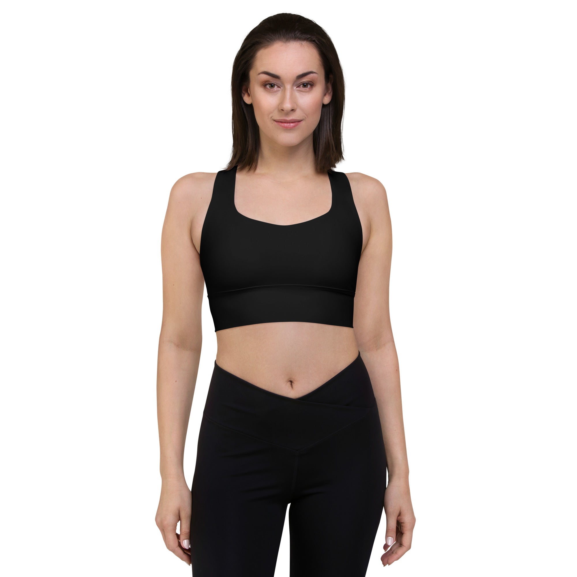 Longline sports bra Black