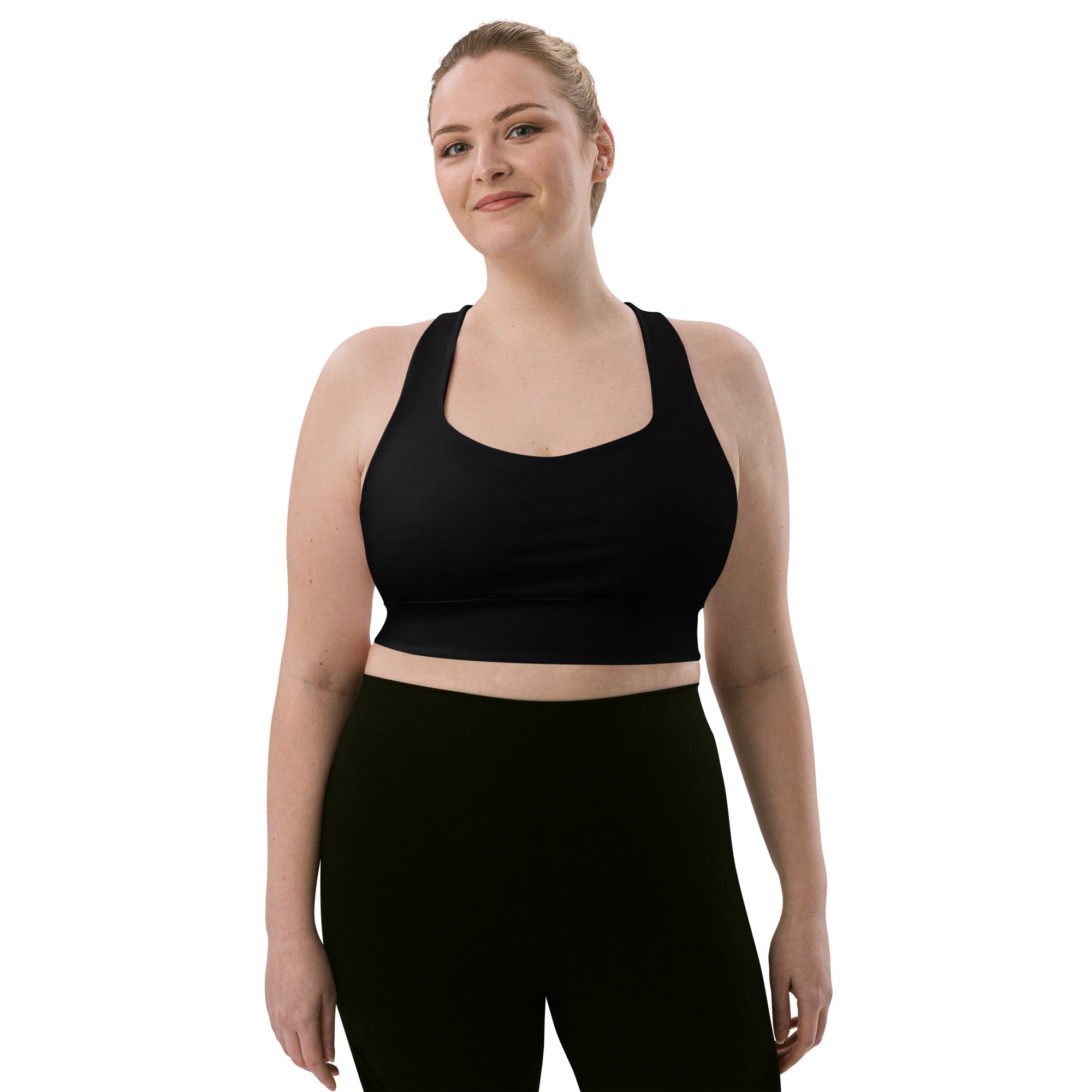 Longline sports bra Black