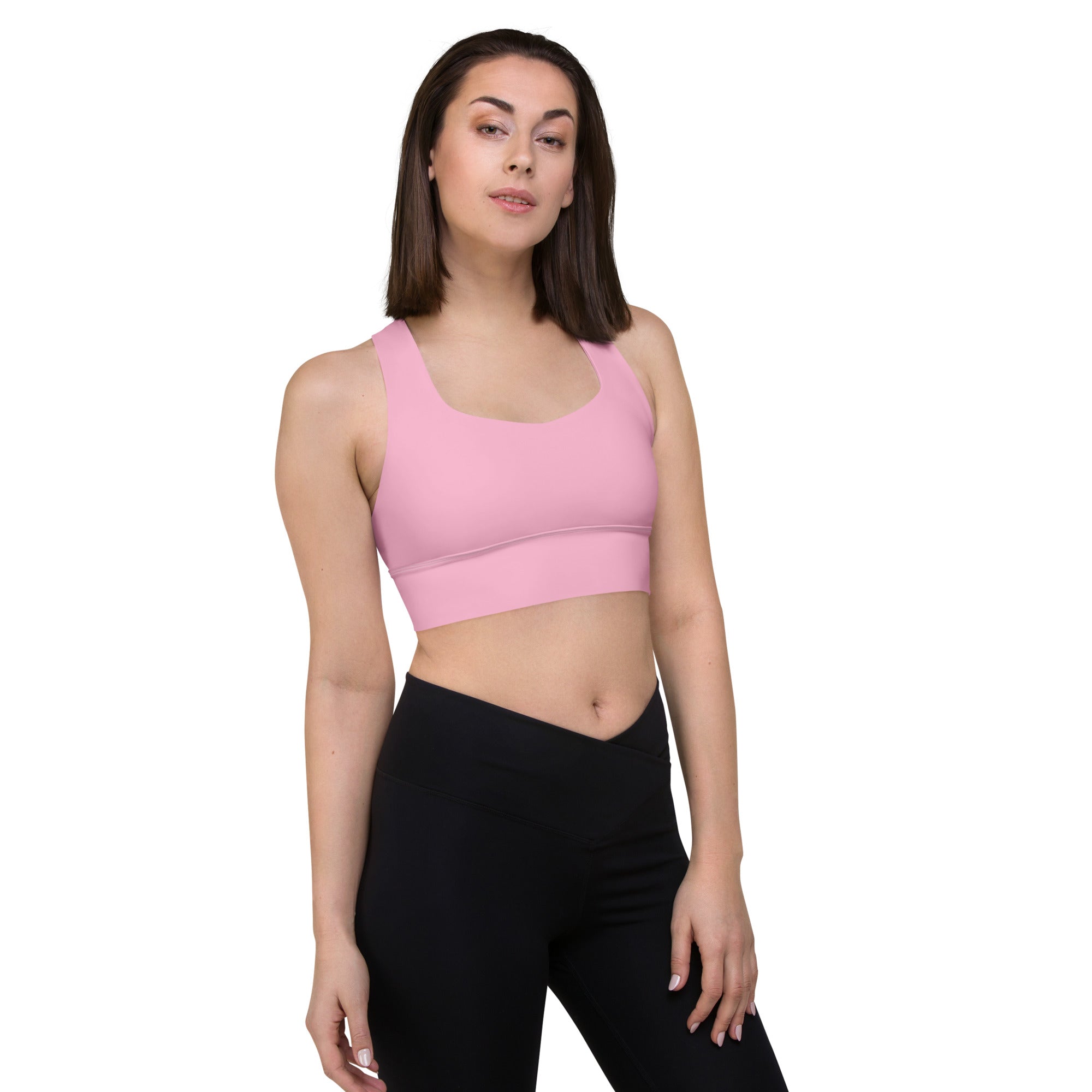 Longline sports bra Cotton Candy