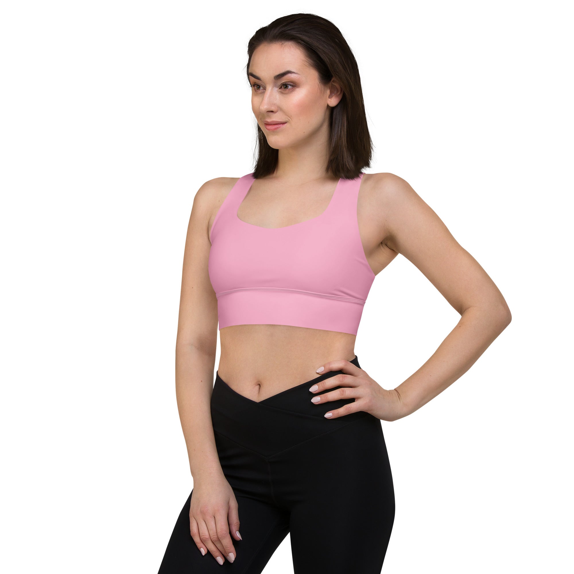 Longline sports bra Cotton Candy