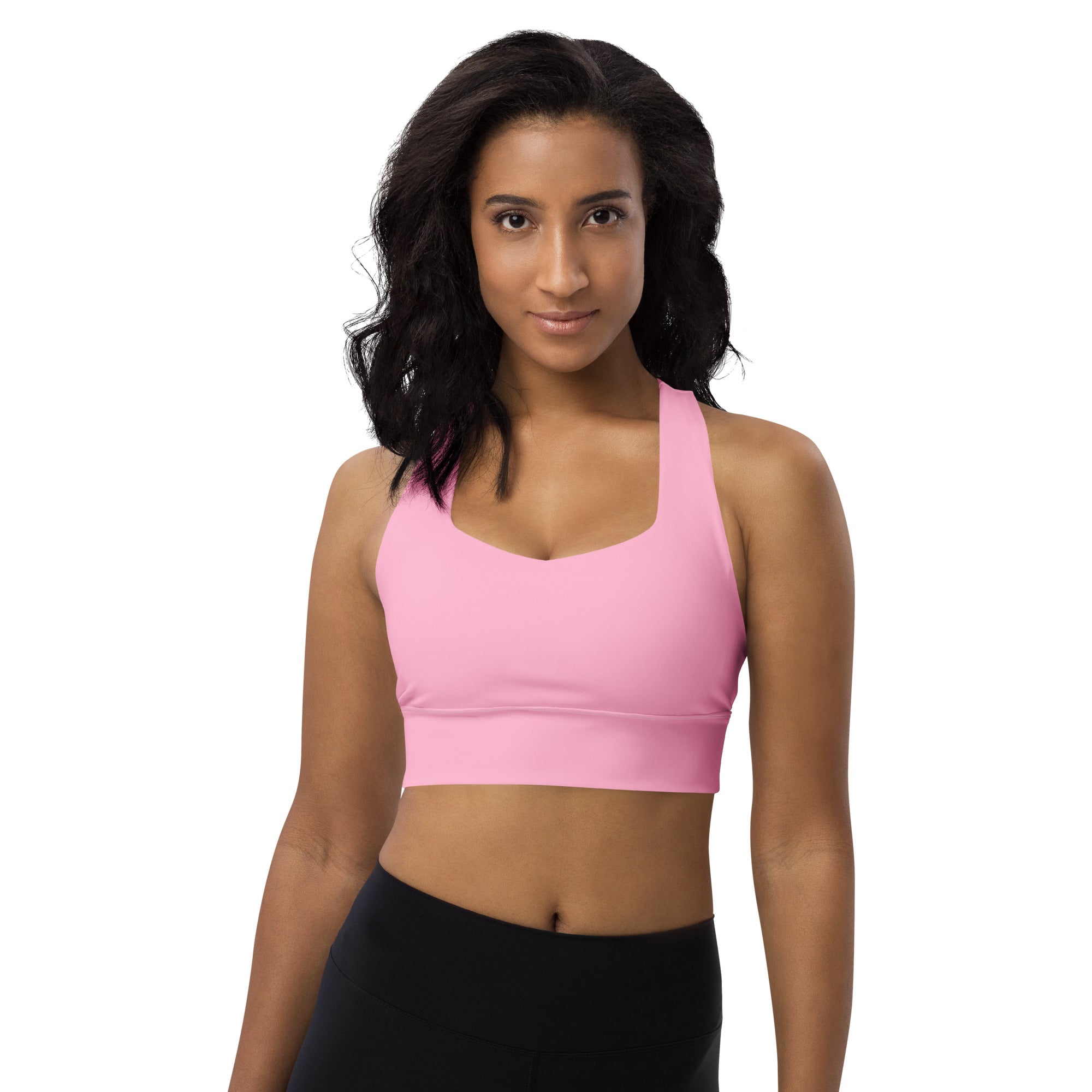 Longline sports bra Cotton Candy