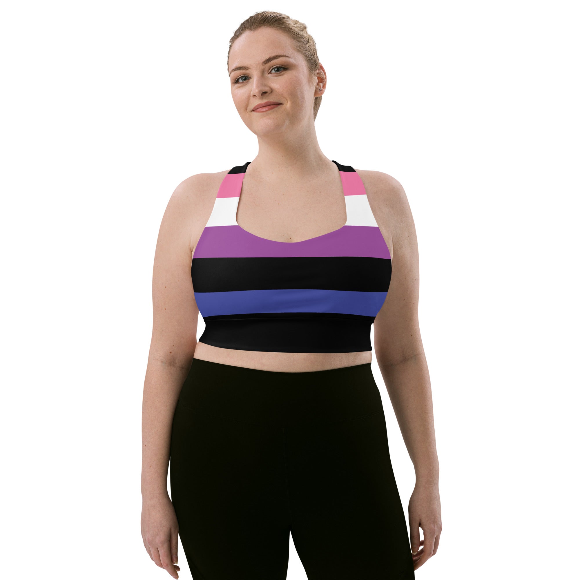 Longline sports bra Genderfluid