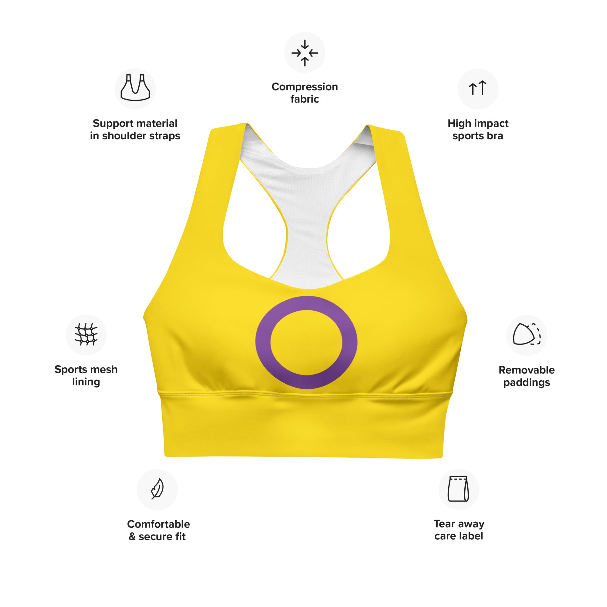 Longline sports bra Intersex