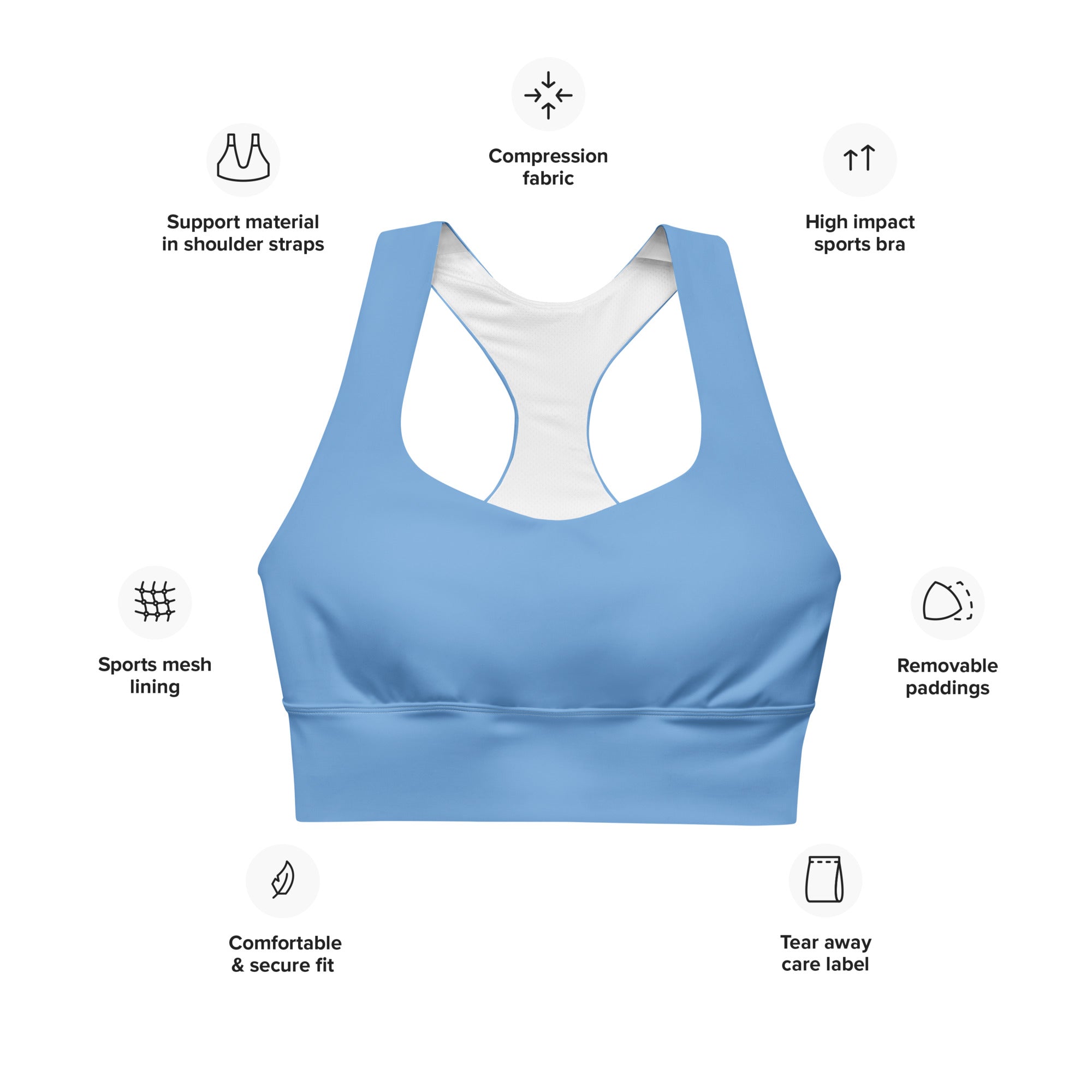 Longline sports bra Jordy Blue