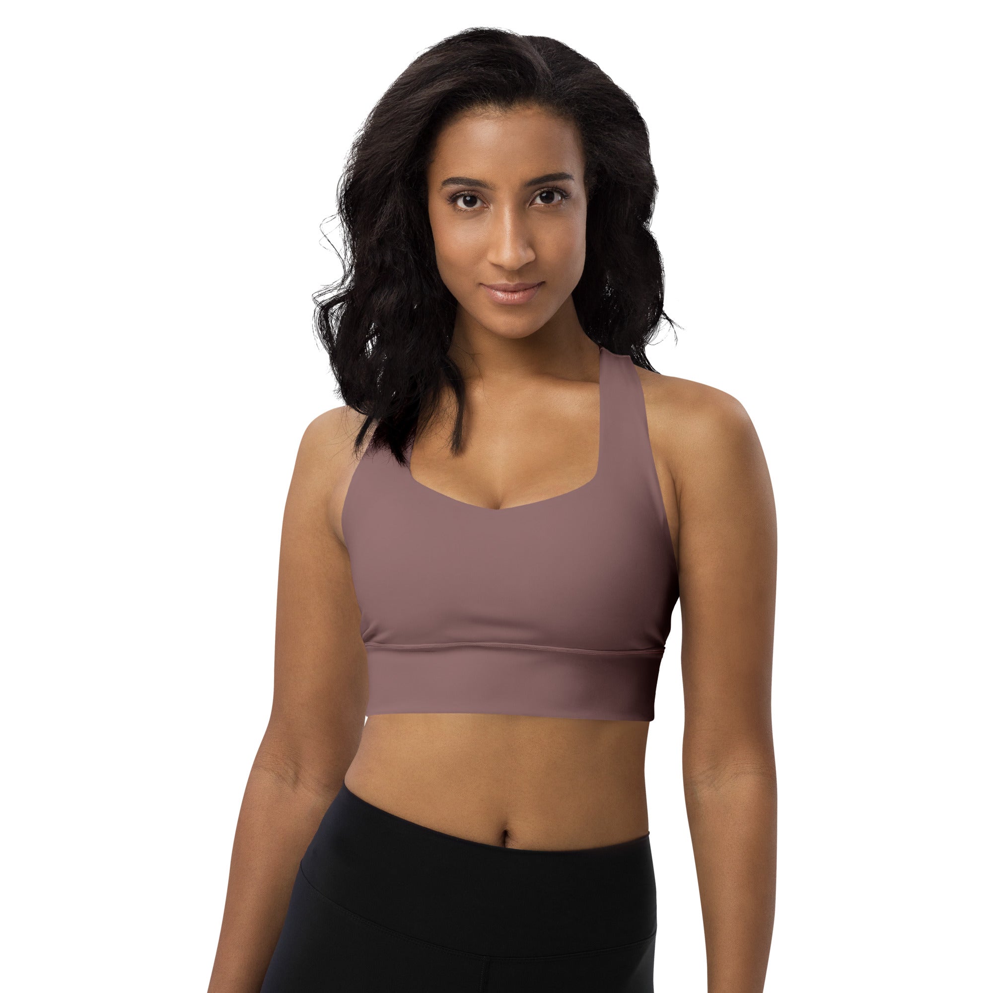 Longline sports bra Light Wood
