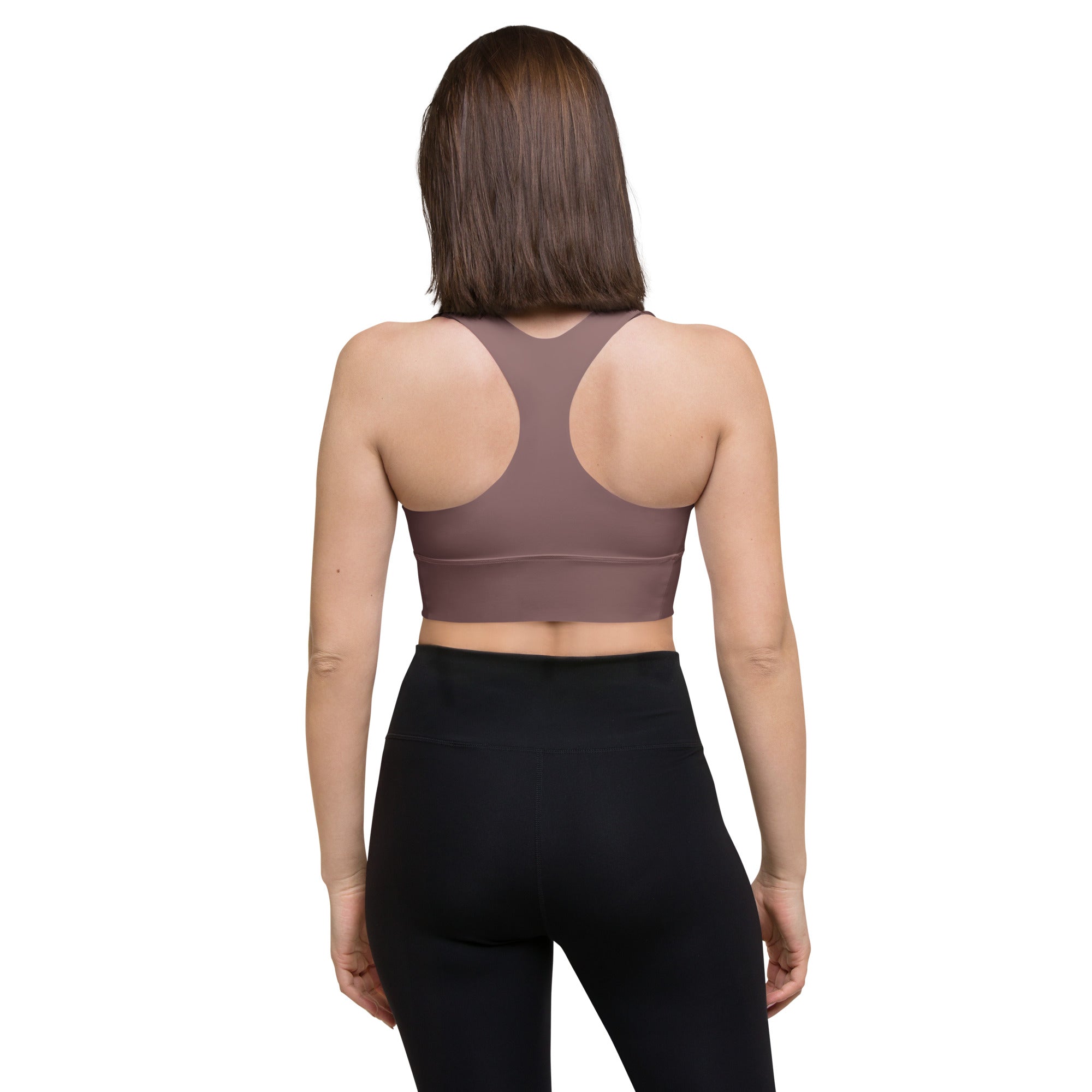Longline sports bra Light Wood