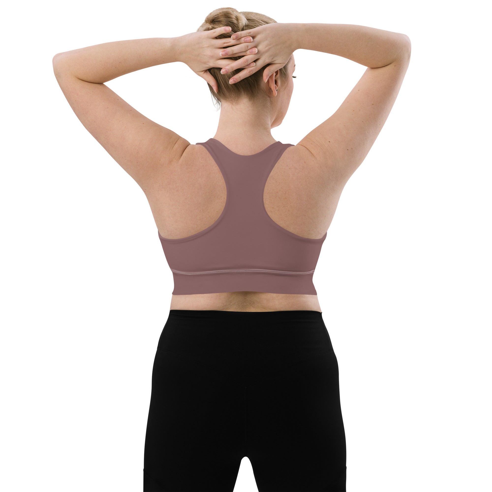 Longline sports bra Light Wood