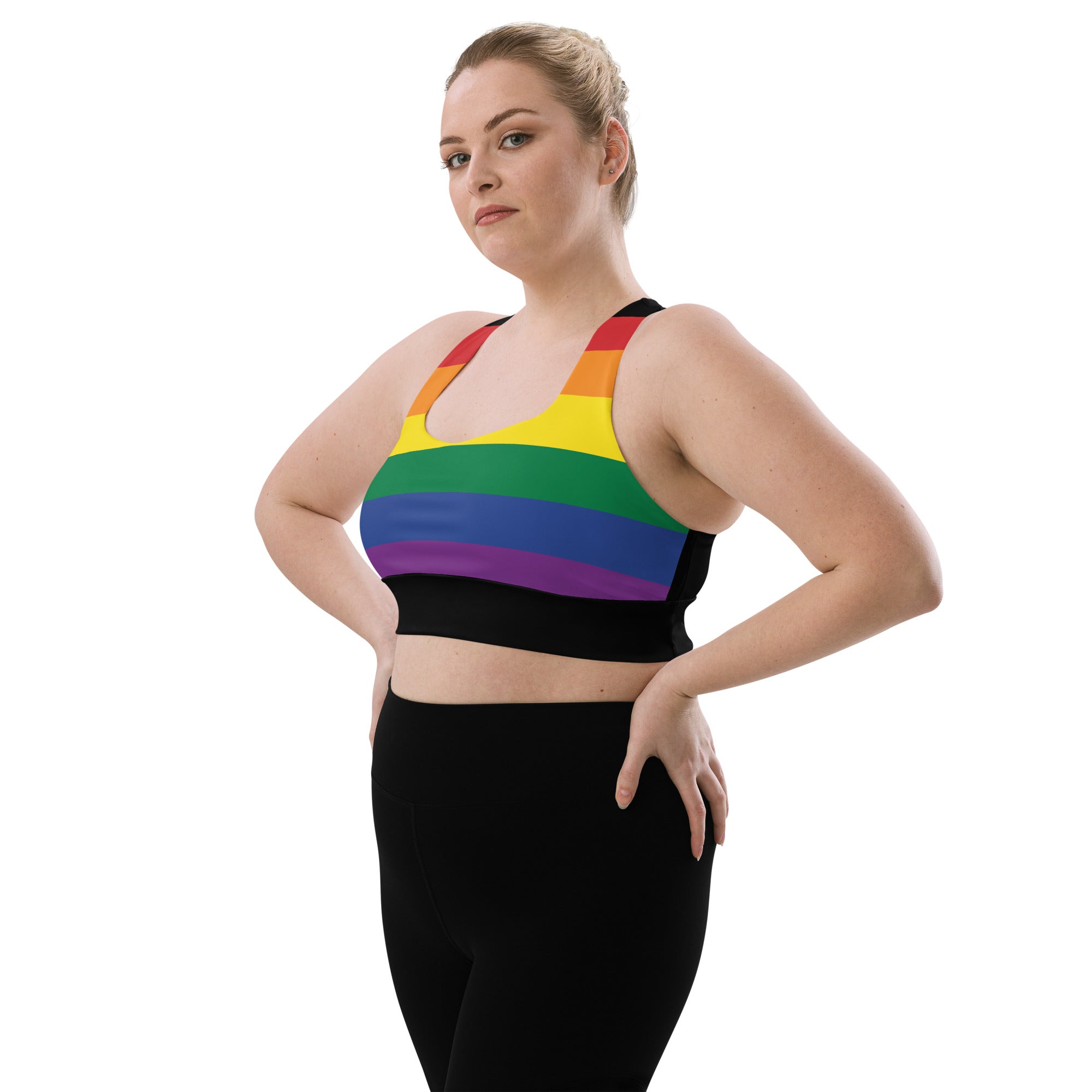 Longline sports bra Pride Rainbow