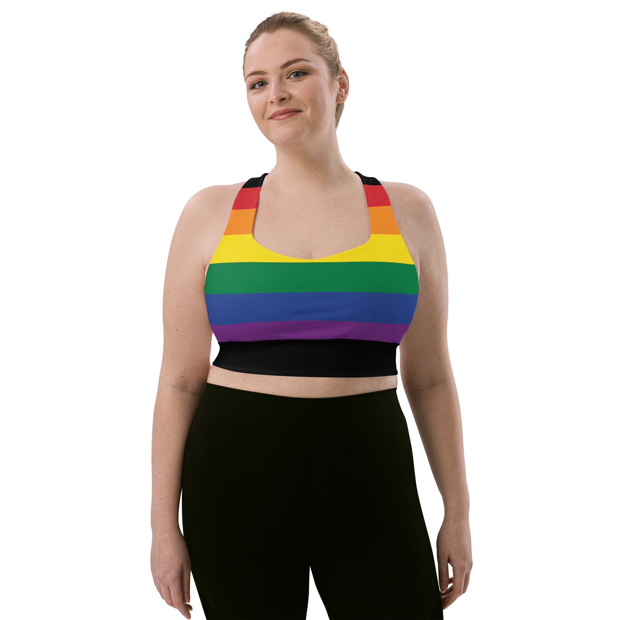 Longline sports bra Pride Rainbow