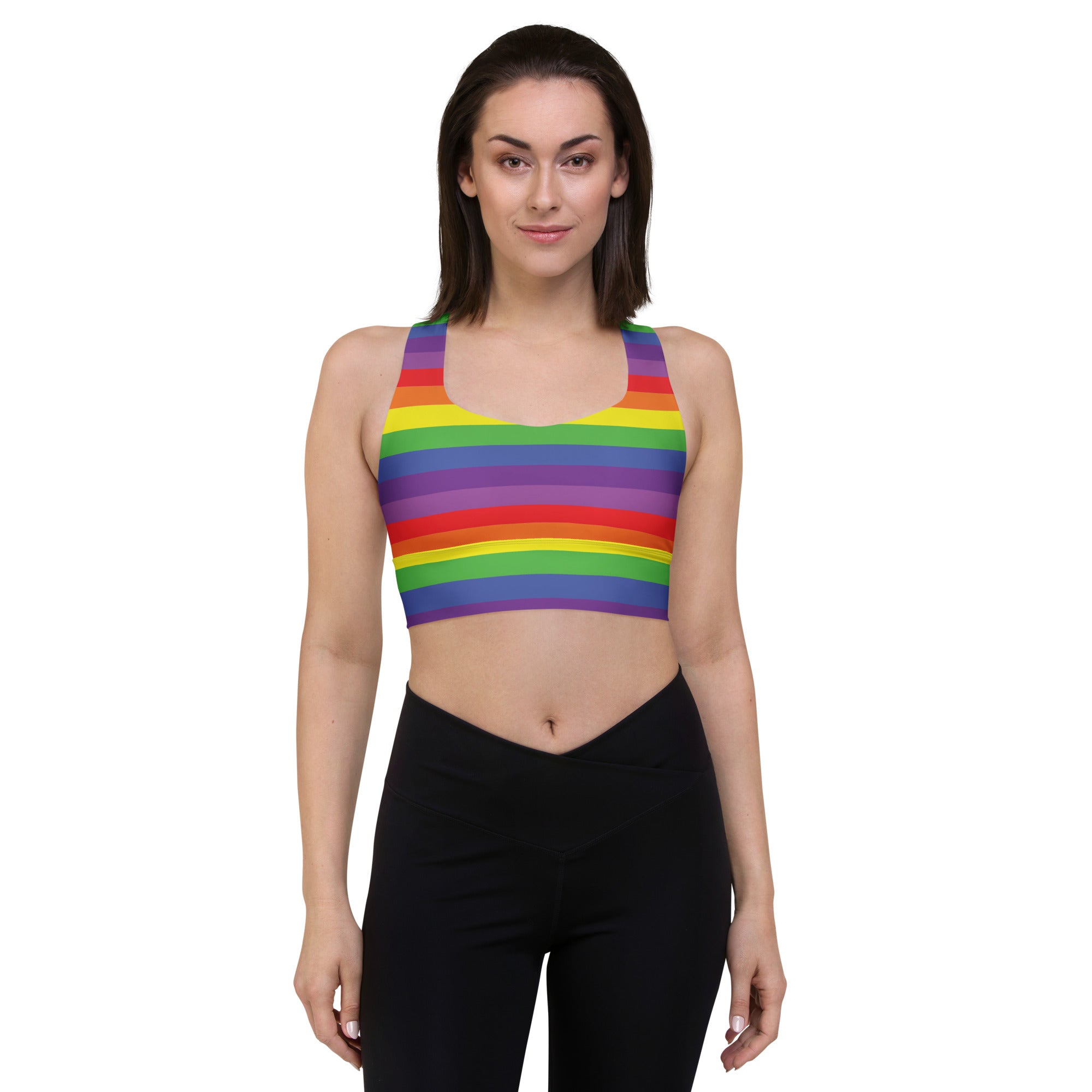 Longline sports bra Pride Rainbow