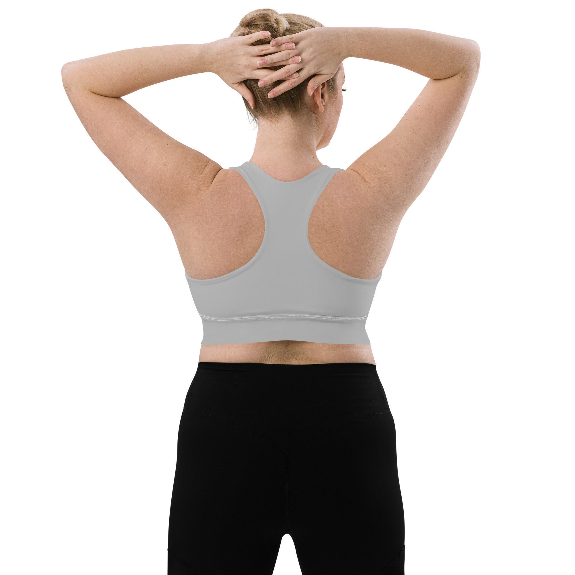 Longline sports bra Silver