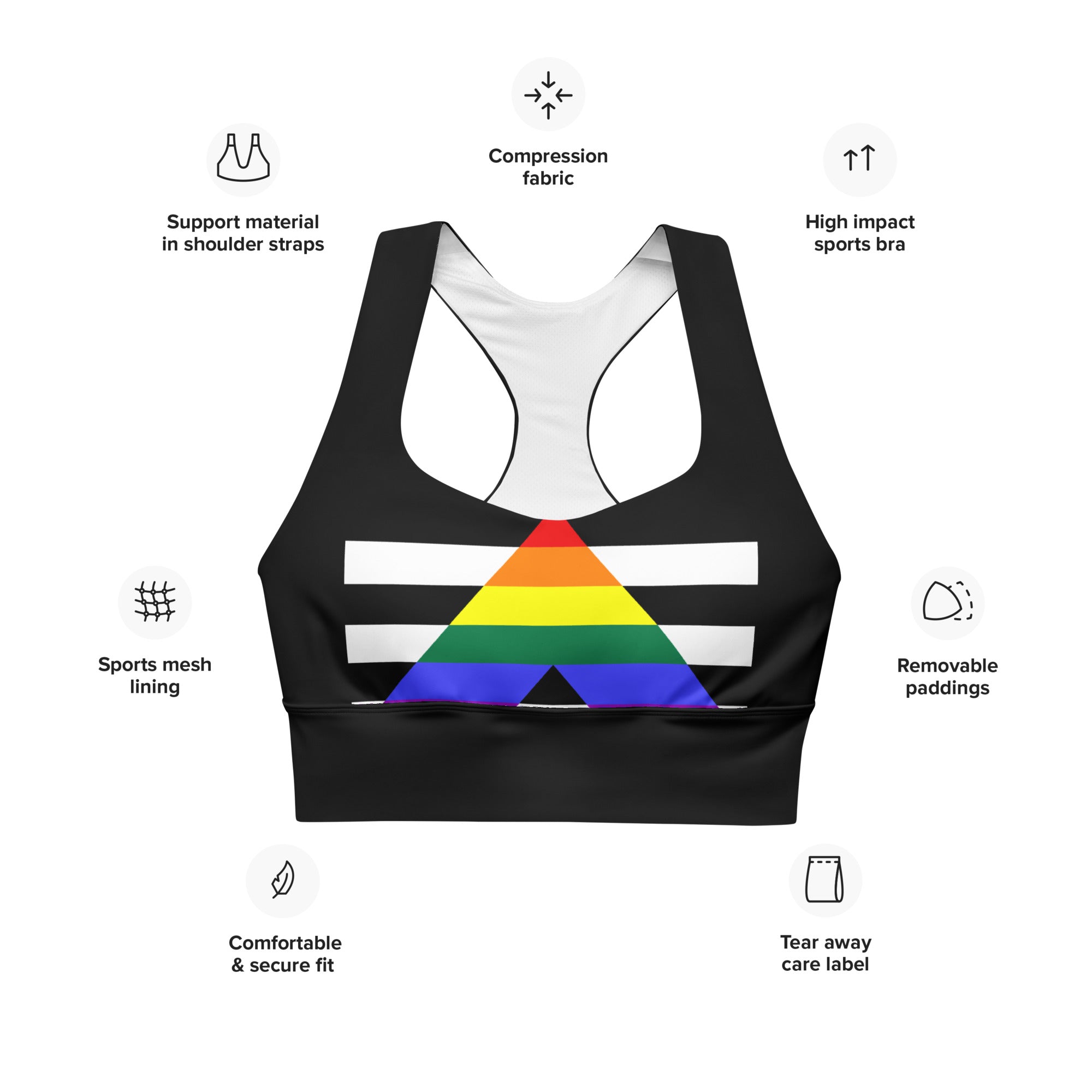 Longline sports bra Straight ally