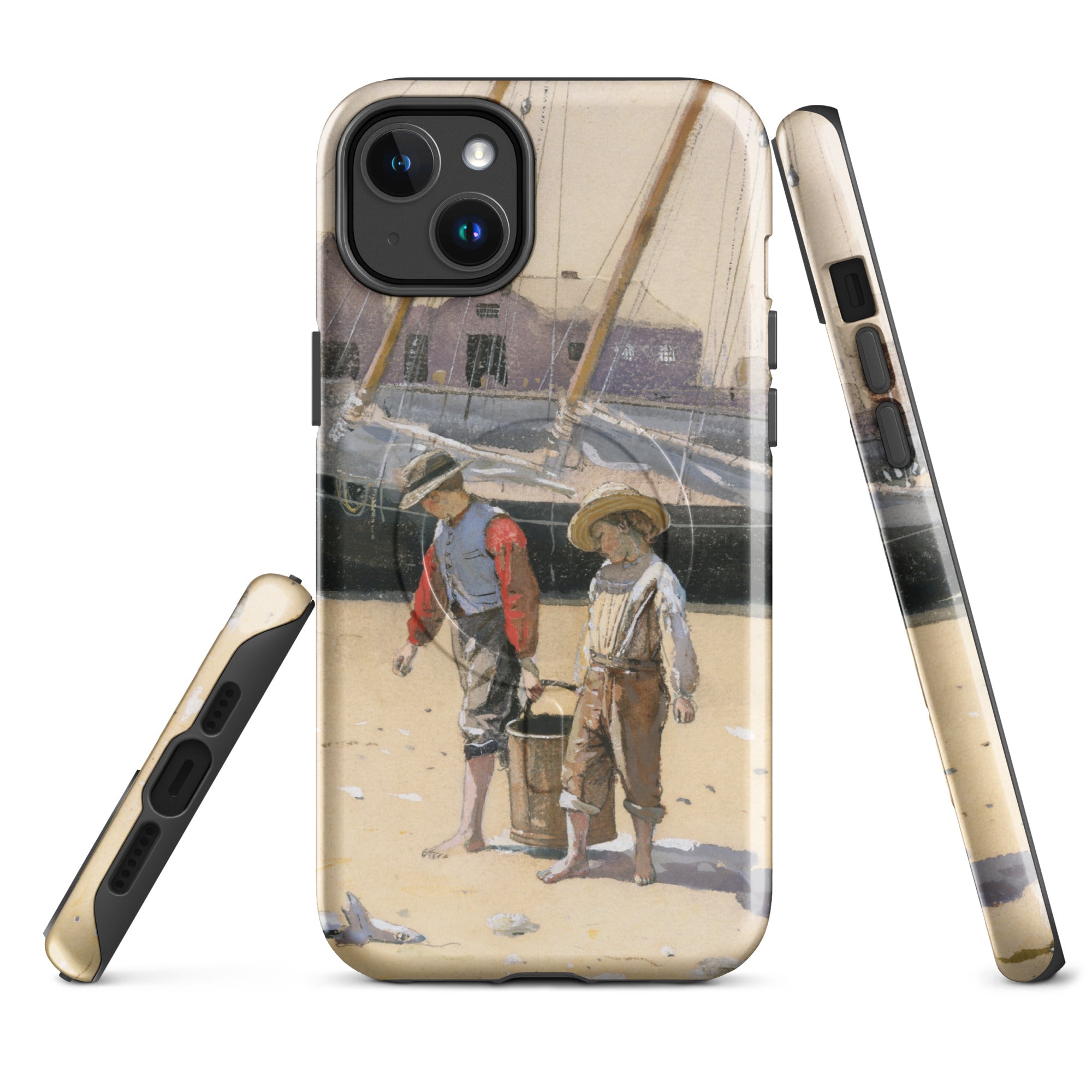 MagSafe® tough case for iPhone® Winslow Homer Basket of Clams 1873