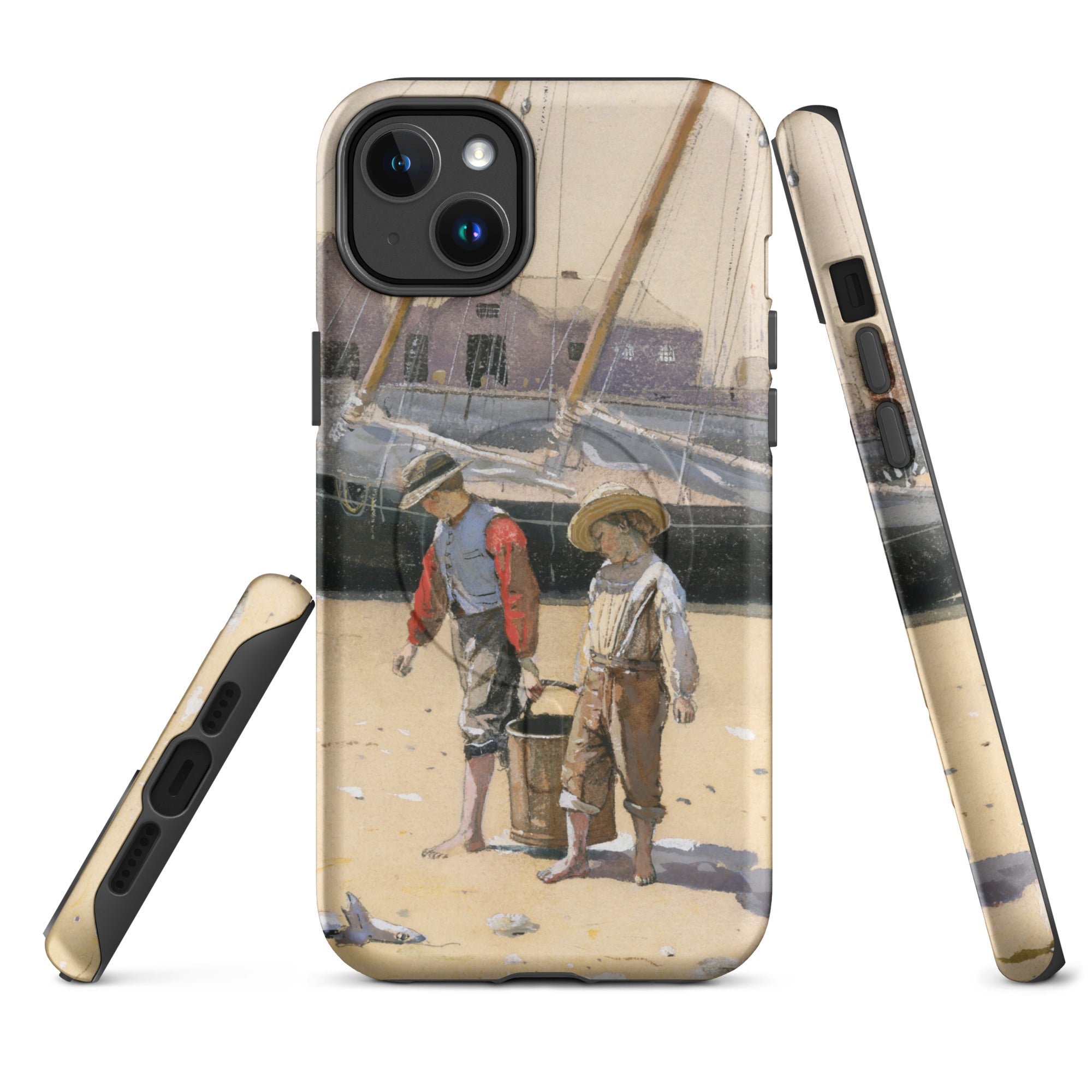 MagSafe® tough case for iPhone® Winslow Homer Basket of Clams 1873
