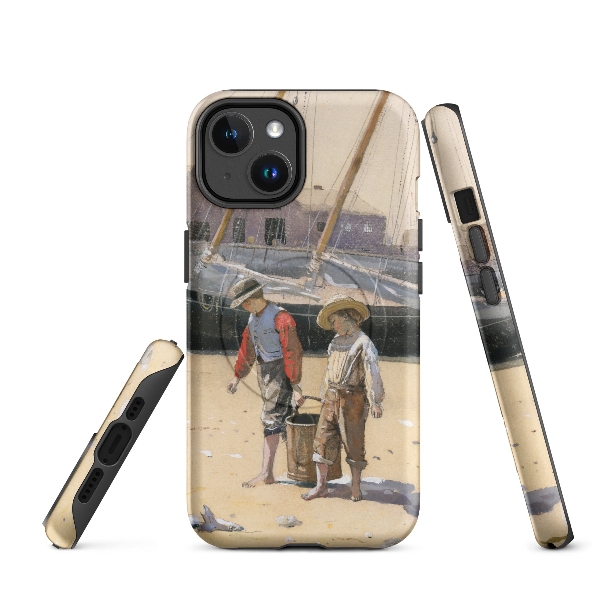 MagSafe® tough case for iPhone® Winslow Homer Basket of Clams 1873