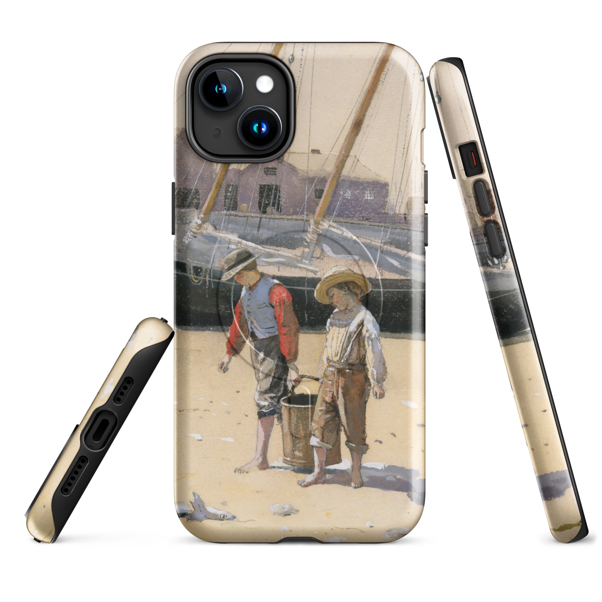 MagSafe® tough case for iPhone® Winslow Homer Basket of Clams 1873