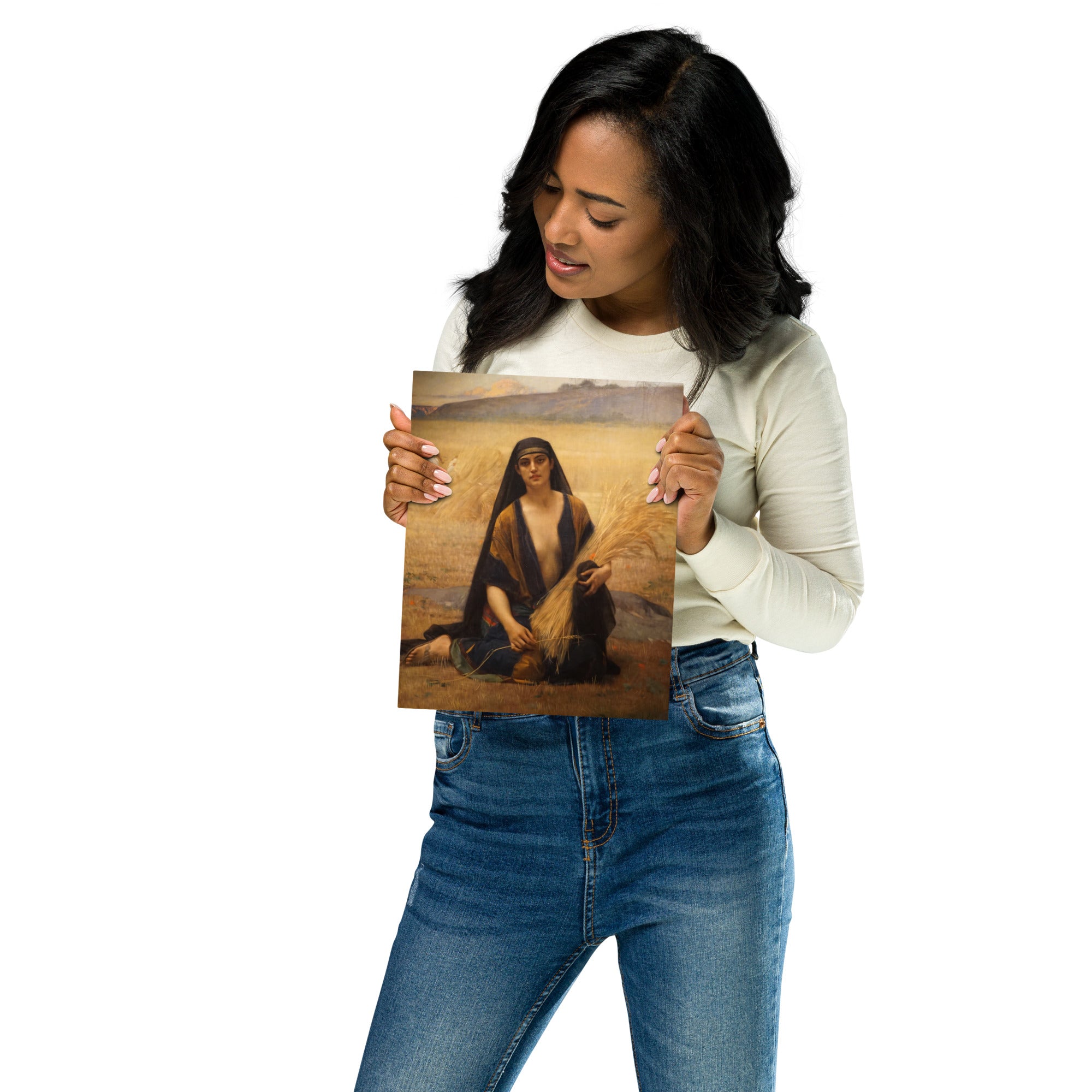 Metal prints Alexandre Cabanel French, 1823 1889 Ruth glanant