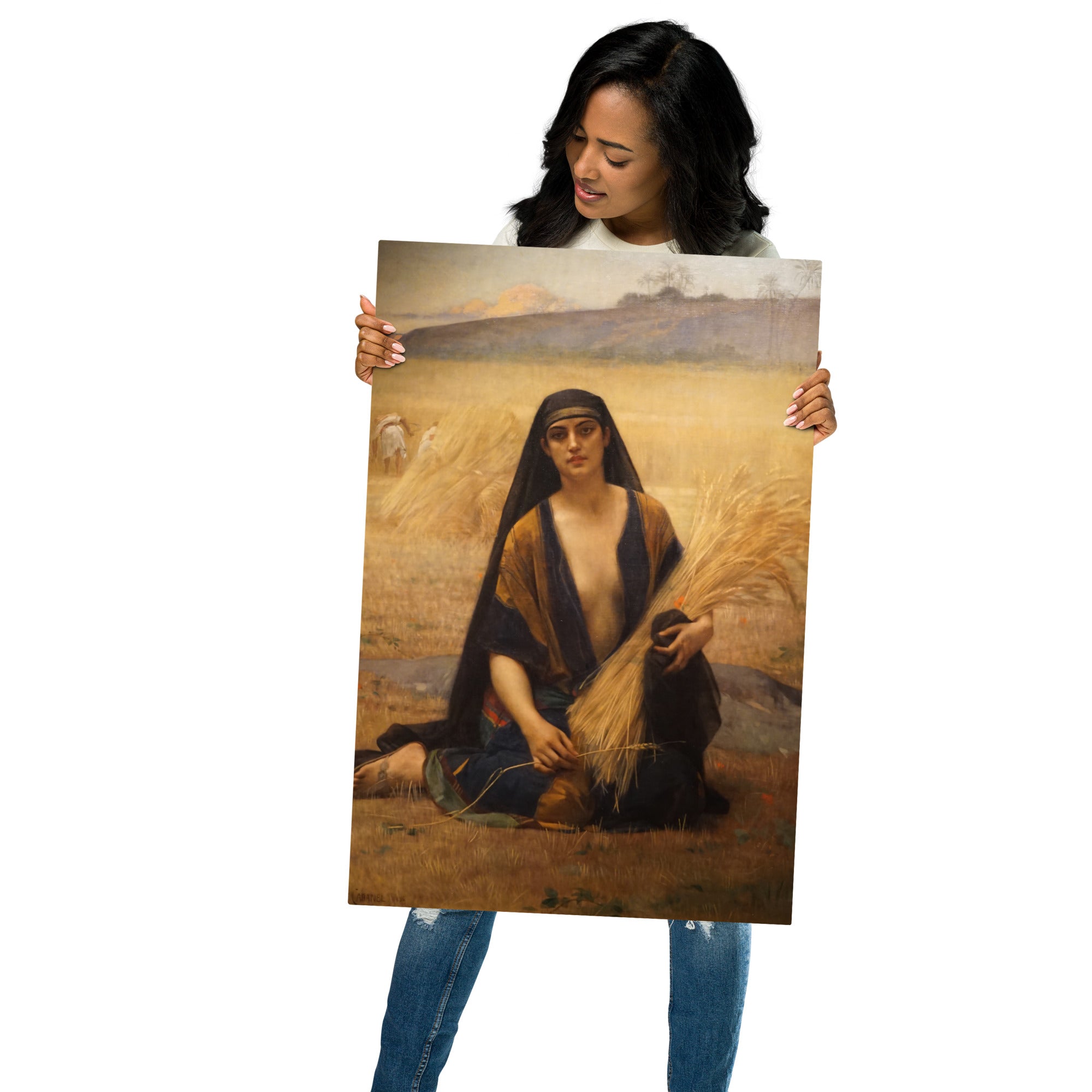 Metal prints Alexandre Cabanel French, 1823 1889 Ruth glanant