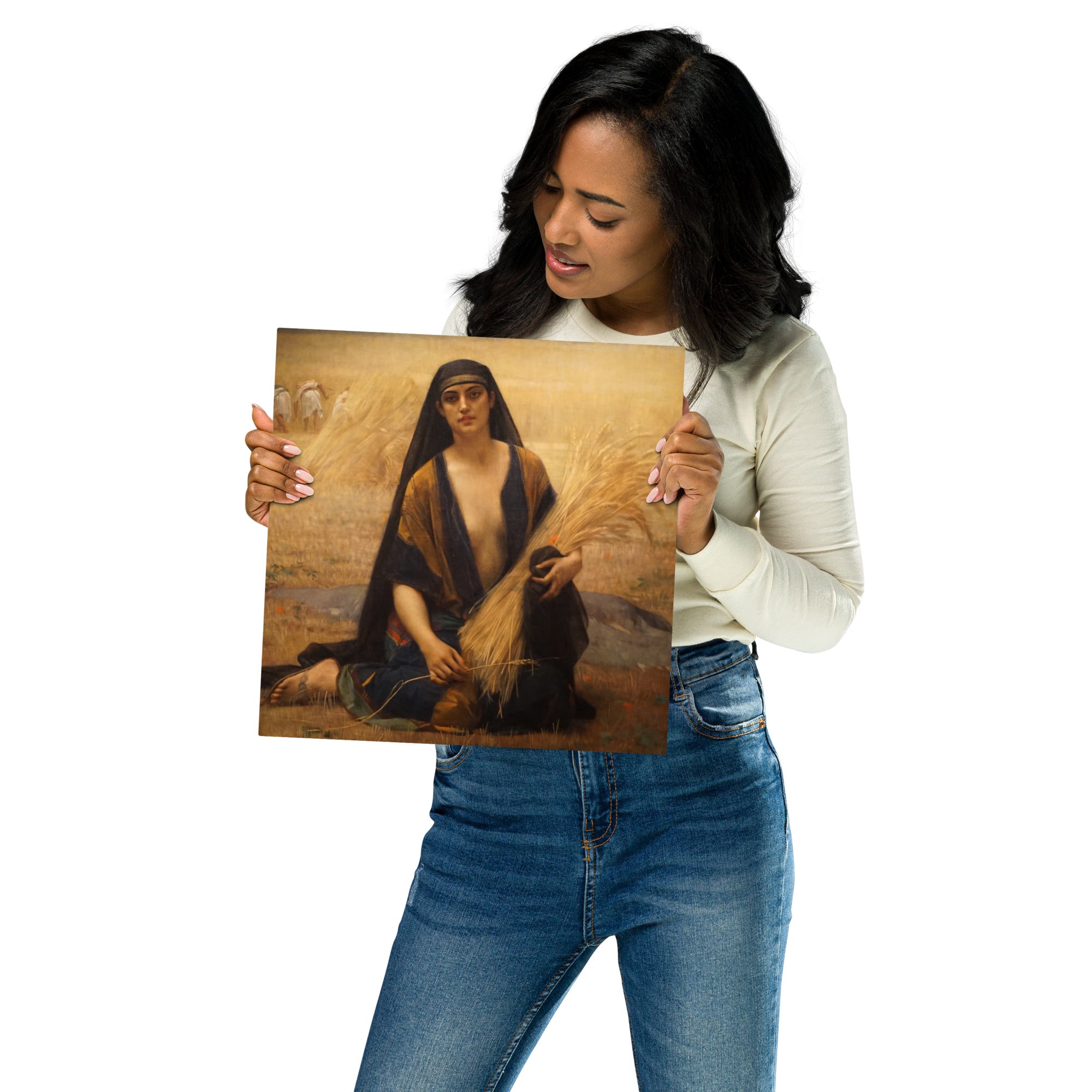 Metal prints Alexandre Cabanel French, 1823 1889 Ruth glanant