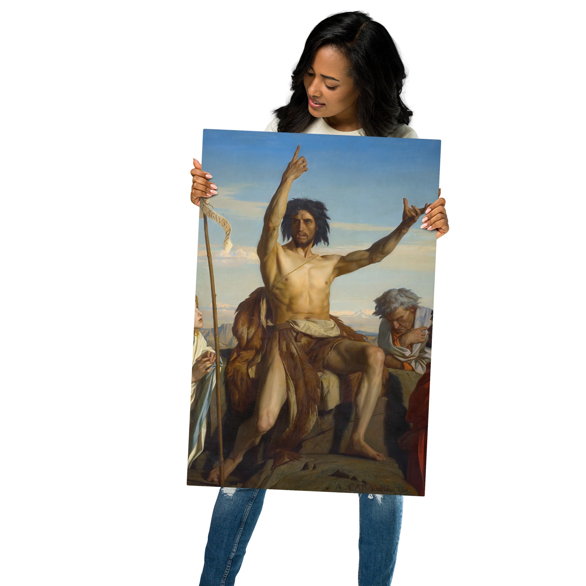 Metal prints Alexandre Cabanel French 1823 1889 Saint Jean Baptiste 1849