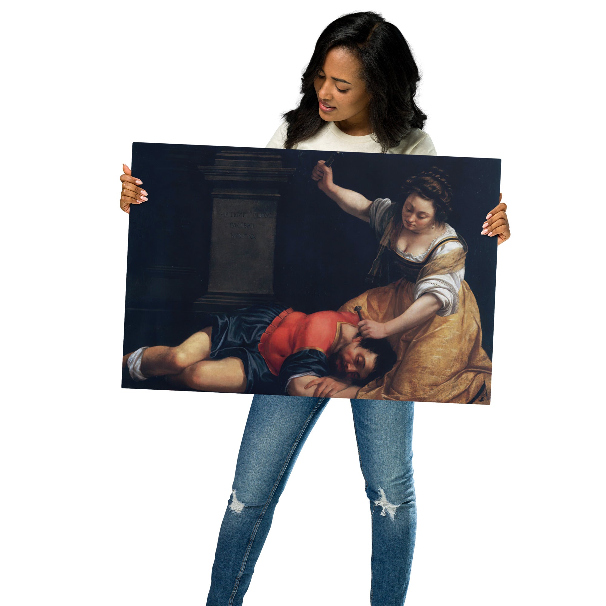 Metal prints Artemisia Gentileschi Italian 1593 1654 Jael and Sisera 1620