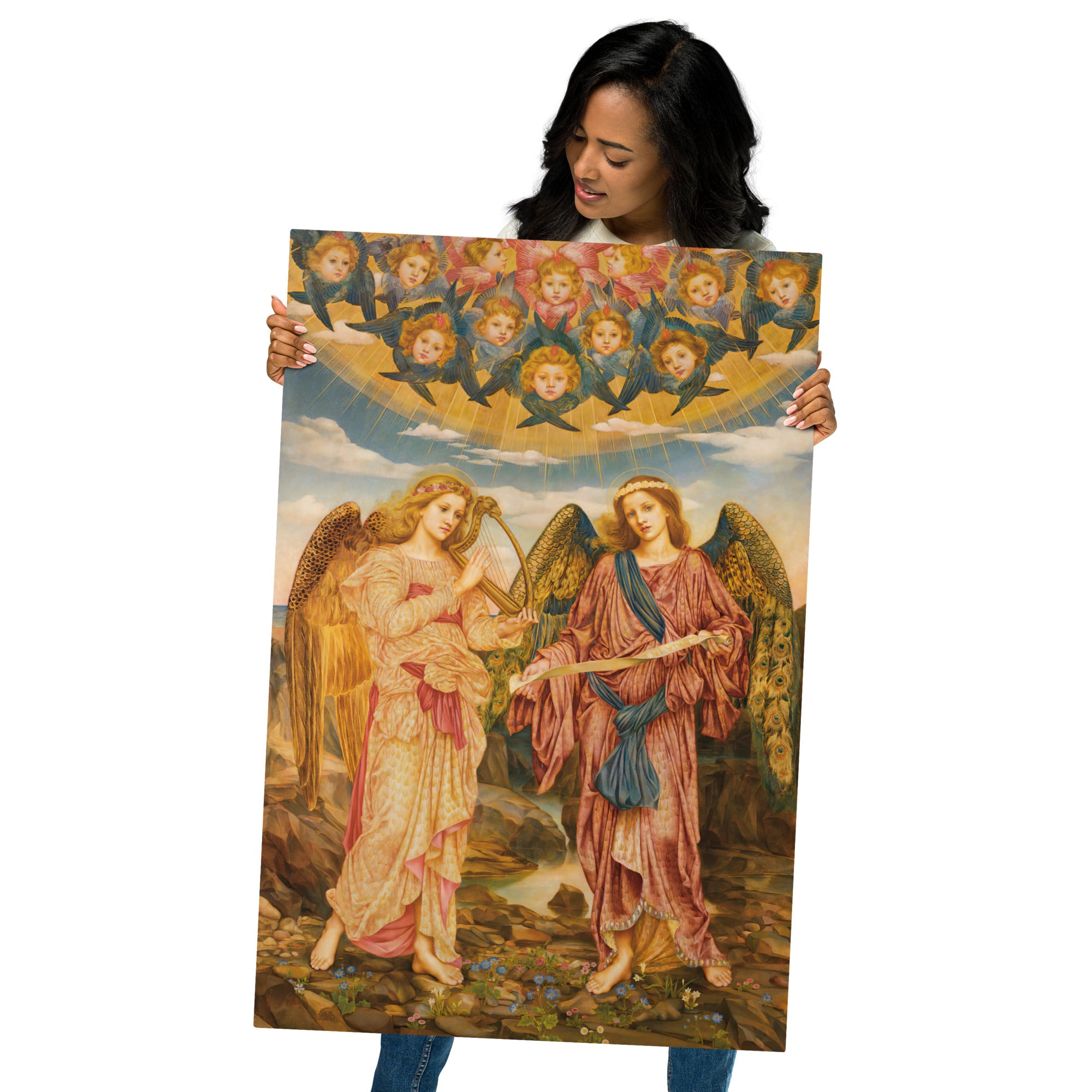 Metal prints Evelyn De Morgan English 1855 1919 Gloria in Excelsis 1893