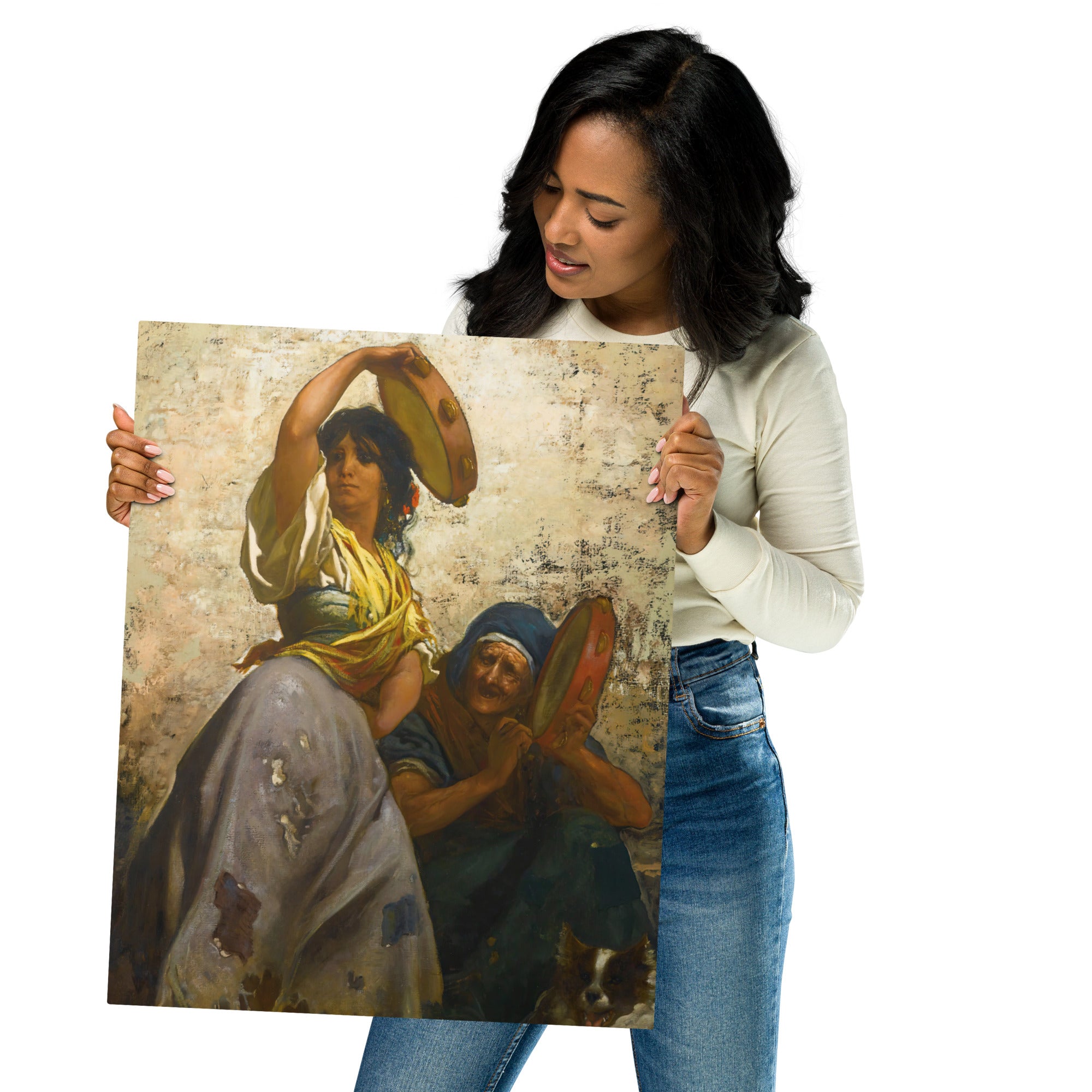 Metal prints Gustave Doré French 1832 1883 A Gypsy Dancing The Zorongo