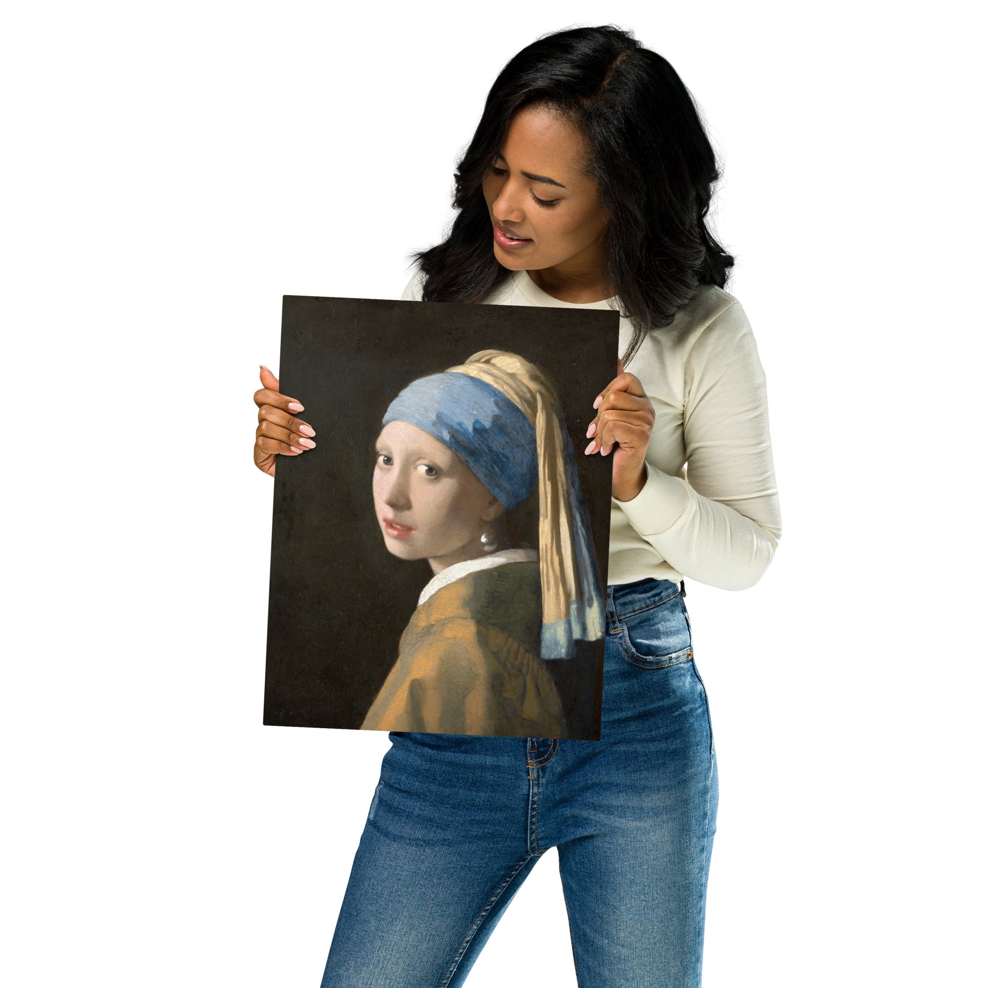 Metal prints Johannes Vermeer Dutch 1632 1675 Girl with a Pearl Earring 1665