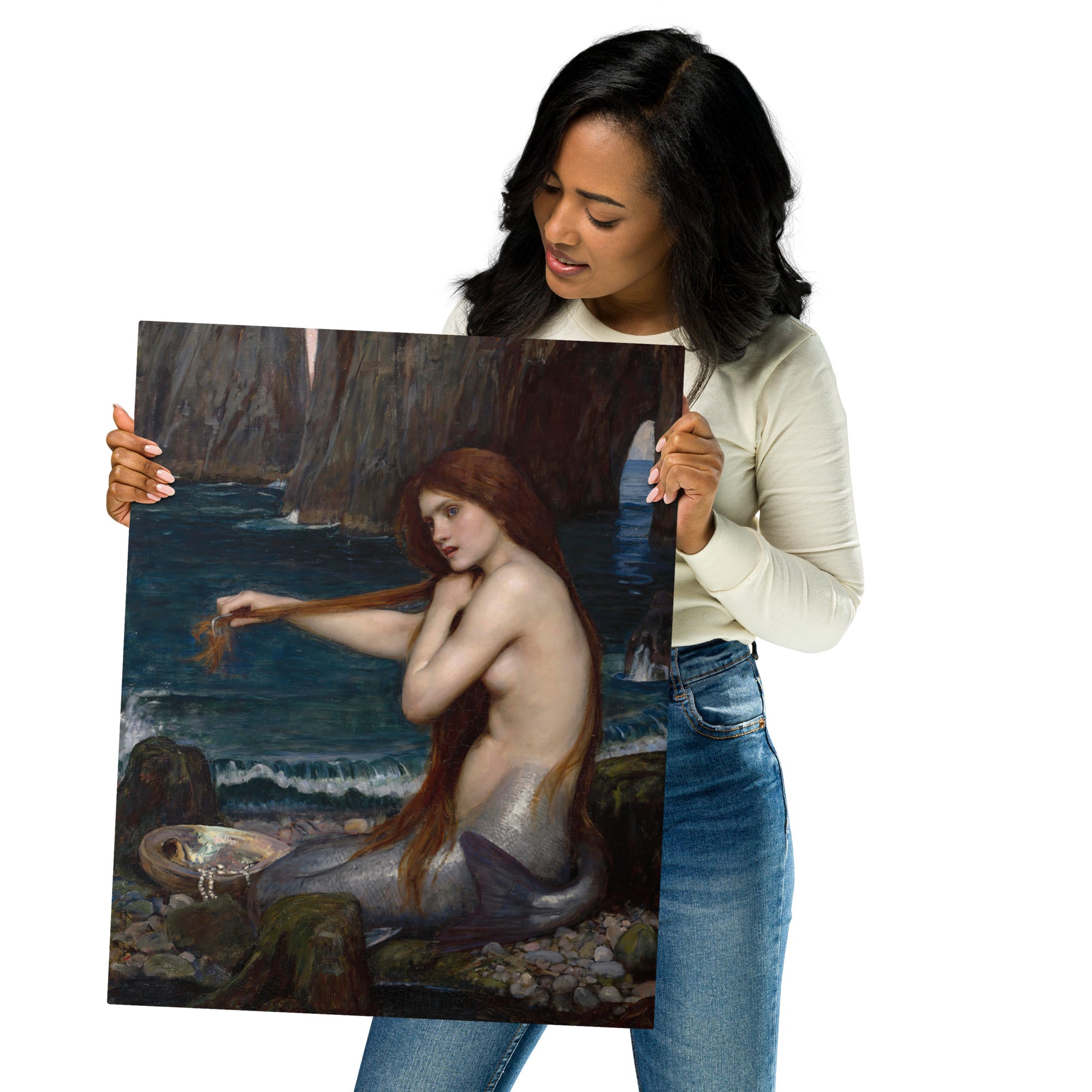Metal prints John William Waterhouse English 1849 1917 A Mermaid 1900