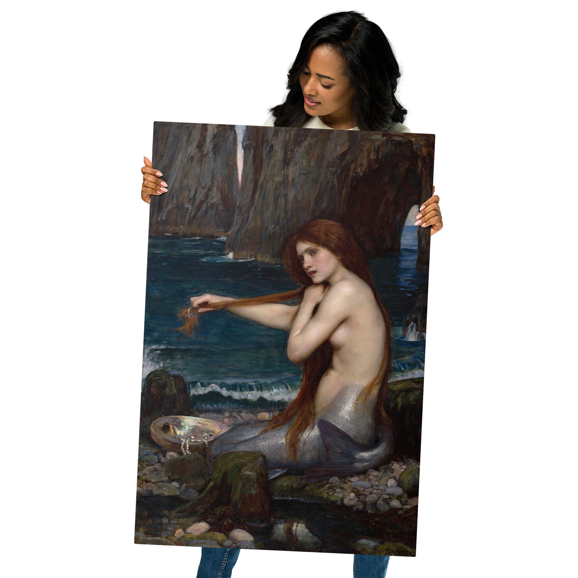 Metal prints John William Waterhouse English 1849 1917 A Mermaid 1900