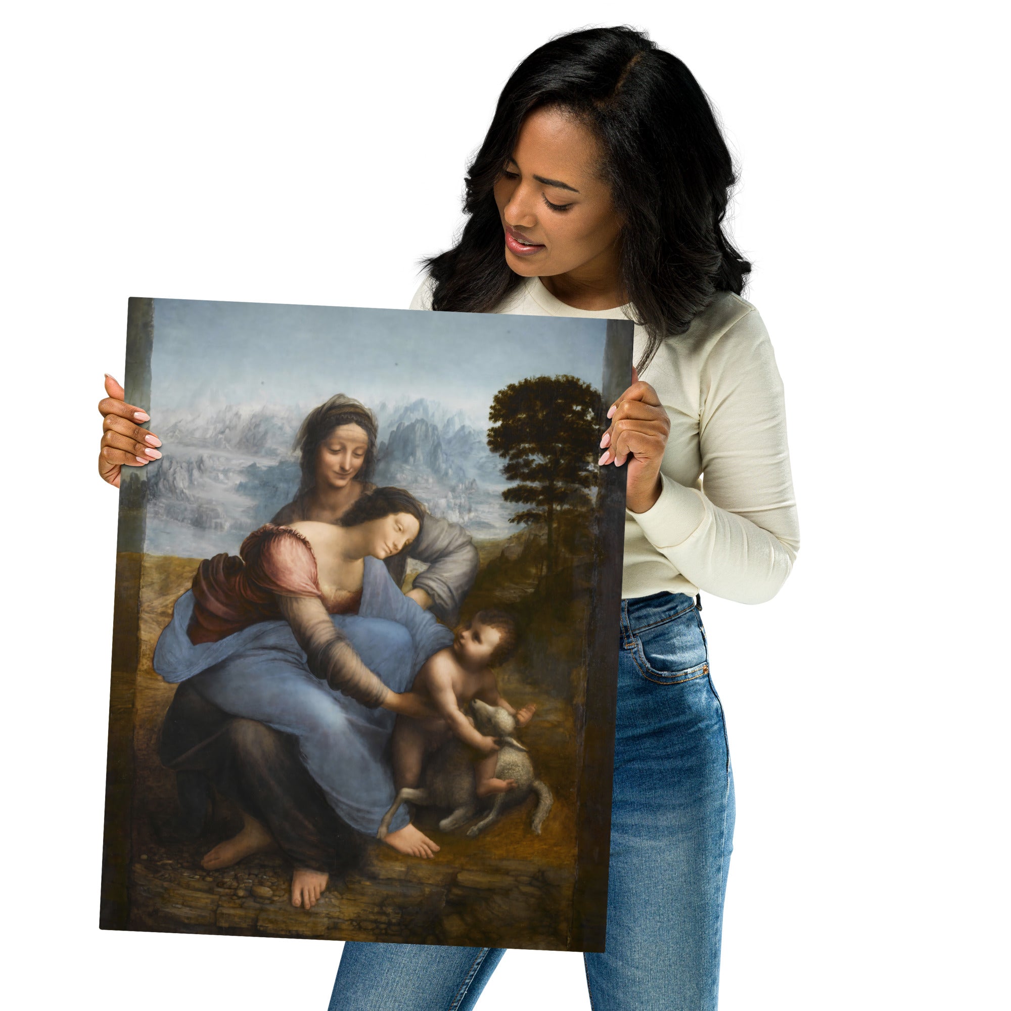 Metal prints Leonardo da Vinci Italian 1452 1519 Sainte Anne 1501 1519