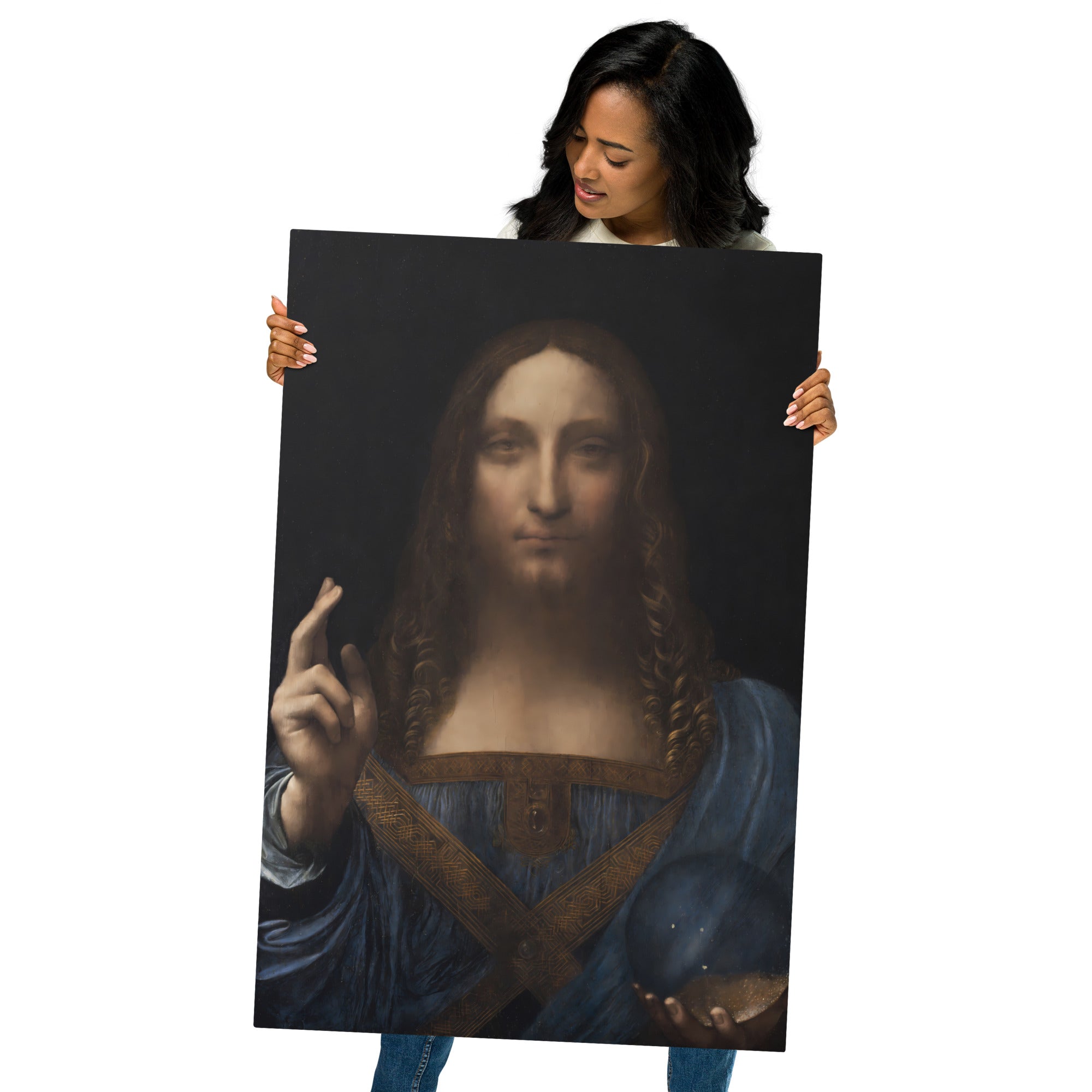 Metal prints Leonardo da Vinci Italian 1452 1519 Salvator Mundi 1500