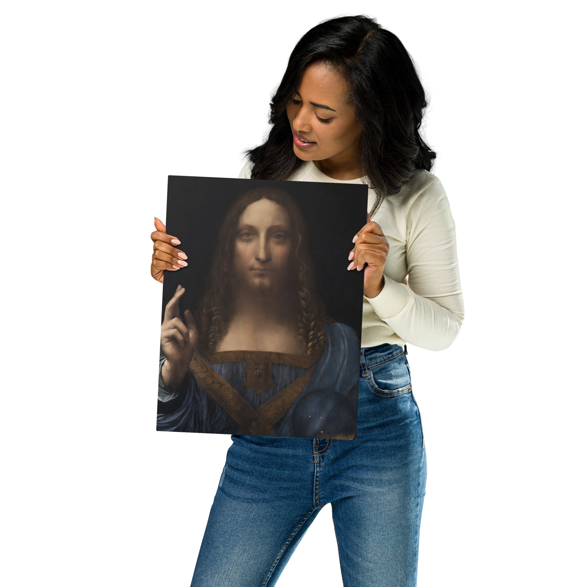 Metal prints Leonardo da Vinci Italian 1452 1519 Salvator Mundi 1500
