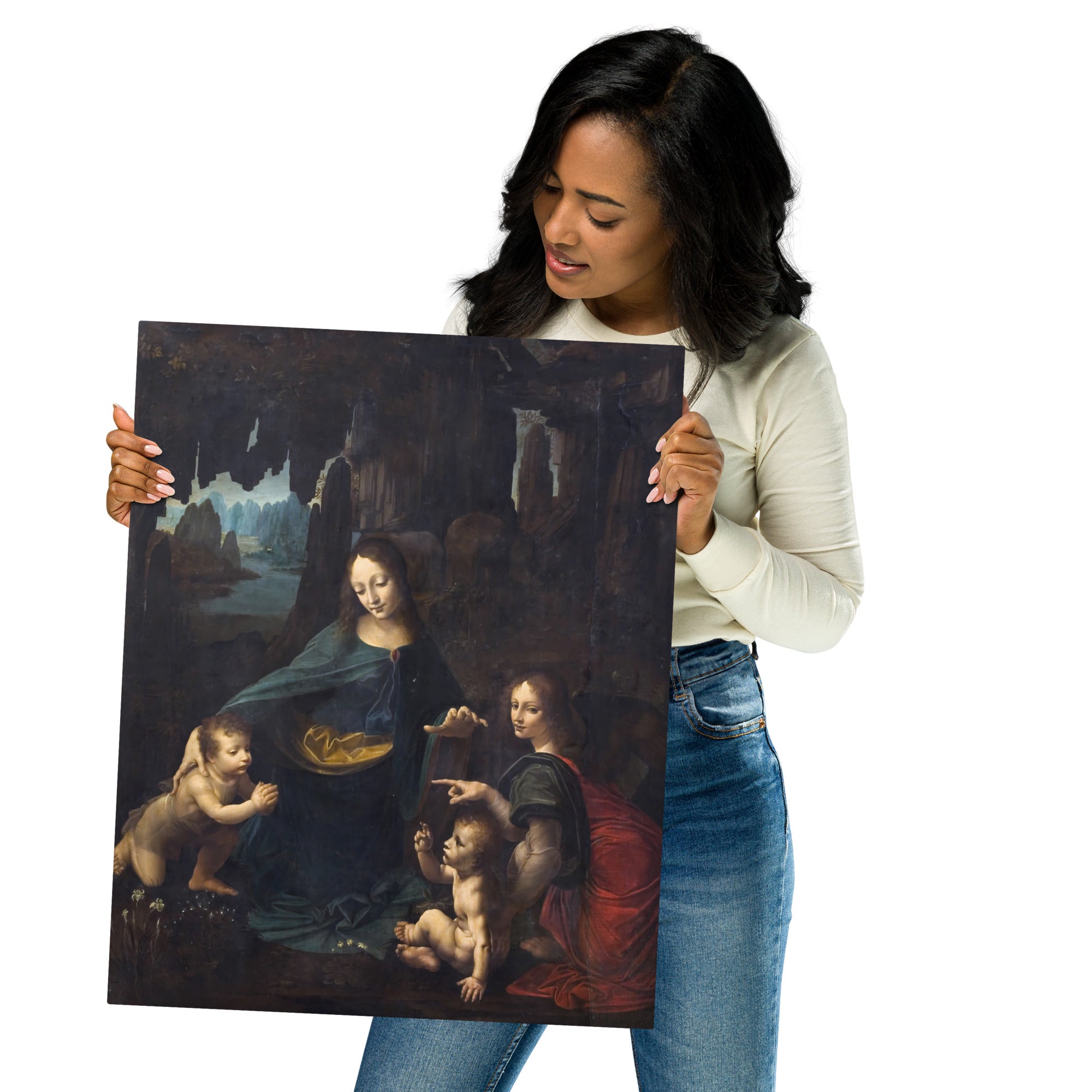 Metal prints Leonardo da Vinci Italian 1452 1519 The Virgin of the Rocks 1601 1700