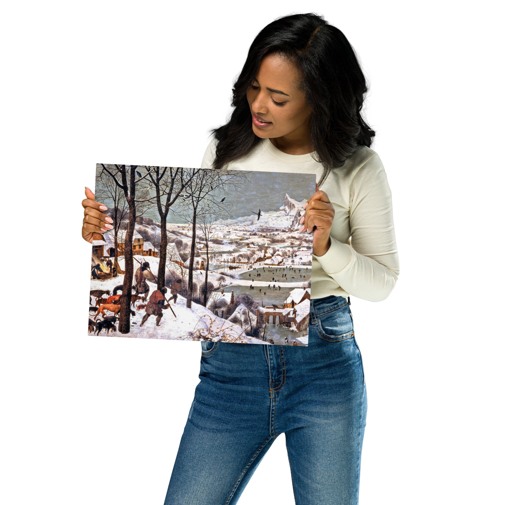 Metal prints Pieter Bruegel The Elder Flemish 1525 1569 Hunters in the Snow