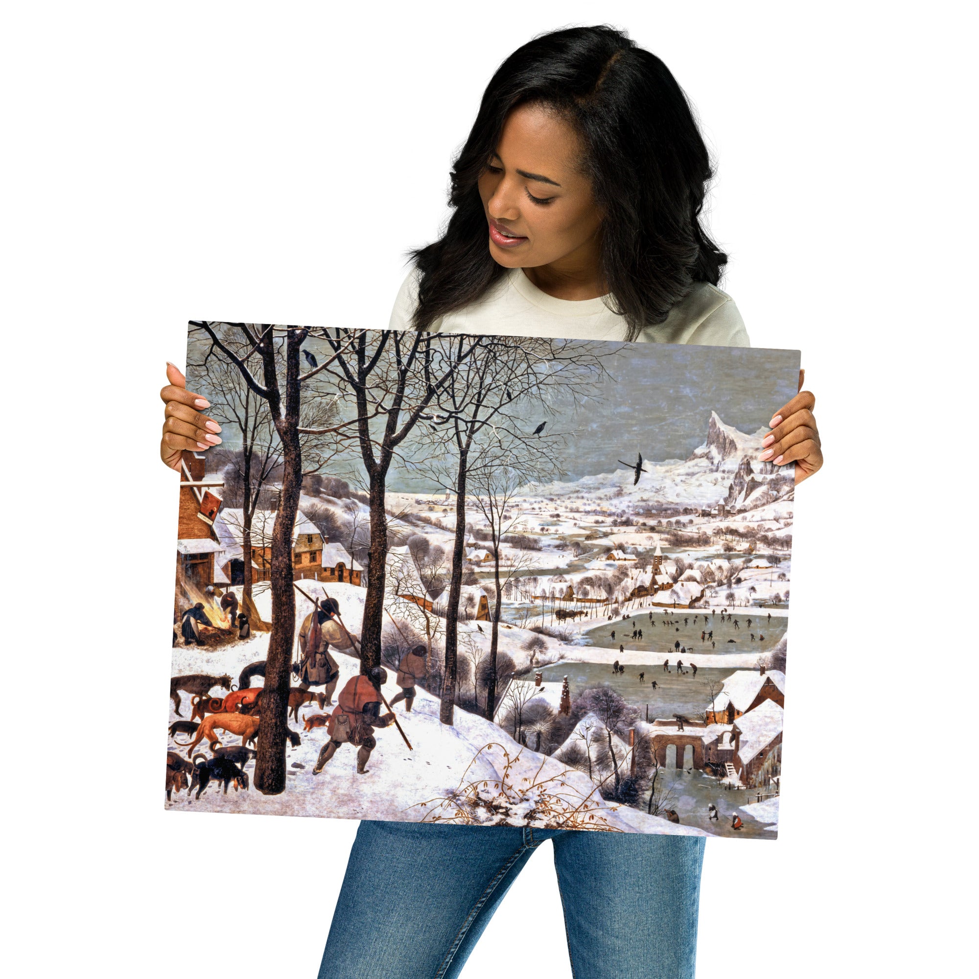 Metal prints Pieter Bruegel The Elder Flemish 1525 1569 Hunters in the Snow