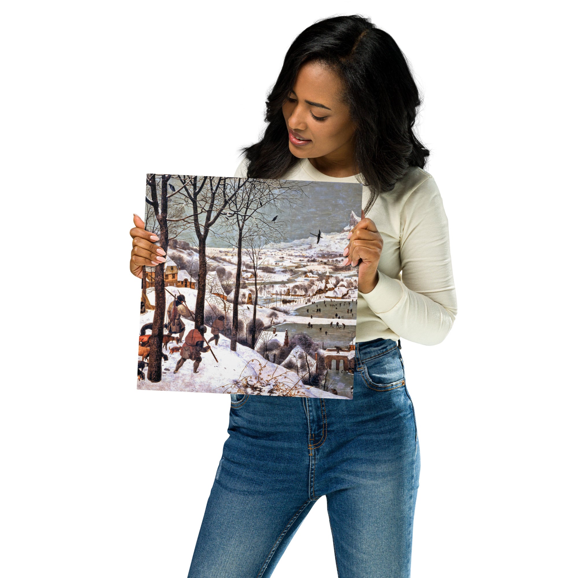 Metal prints Pieter Bruegel The Elder Flemish 1525 1569 Hunters in the Snow