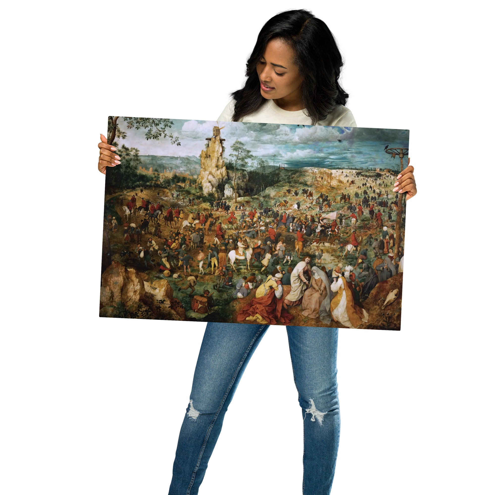 Metal prints Pieter Bruegel The Elder Flemish 1525 1569 The Procession To Calvary 1564