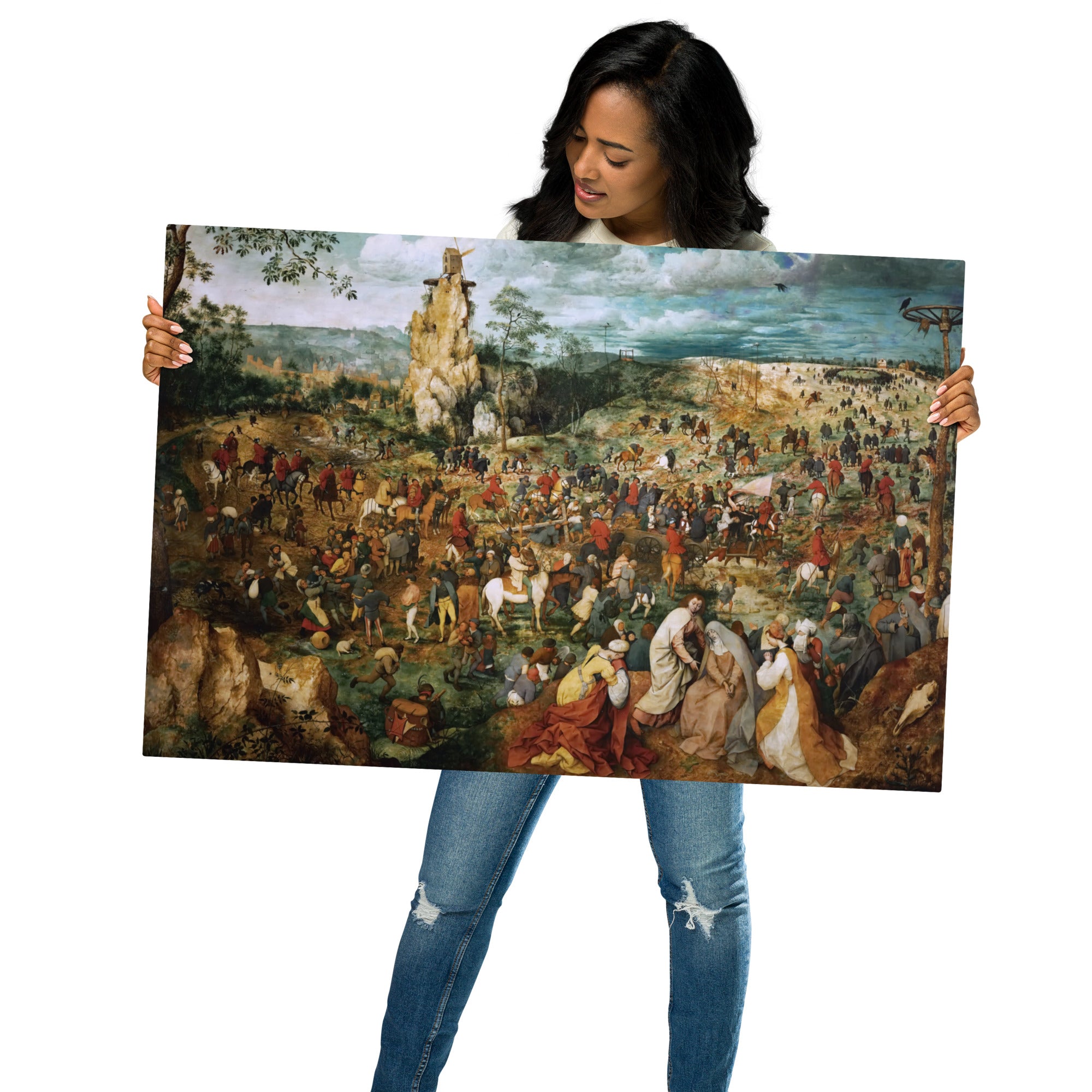 Metal prints Pieter Bruegel The Elder Flemish 1525 1569 The Procession To Calvary 1564